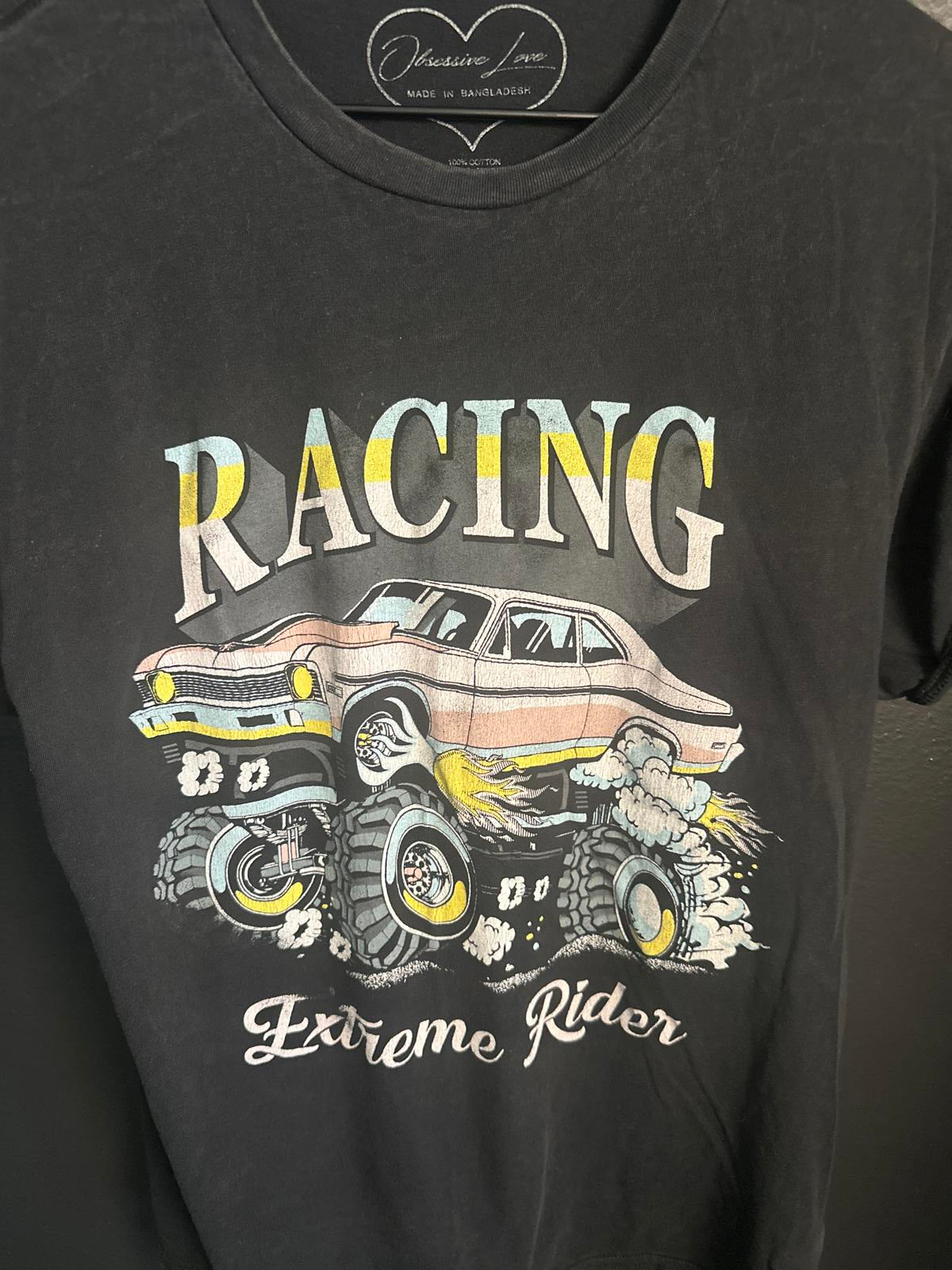 Vintage Style Racing Graphic Tee - Extreme Rider