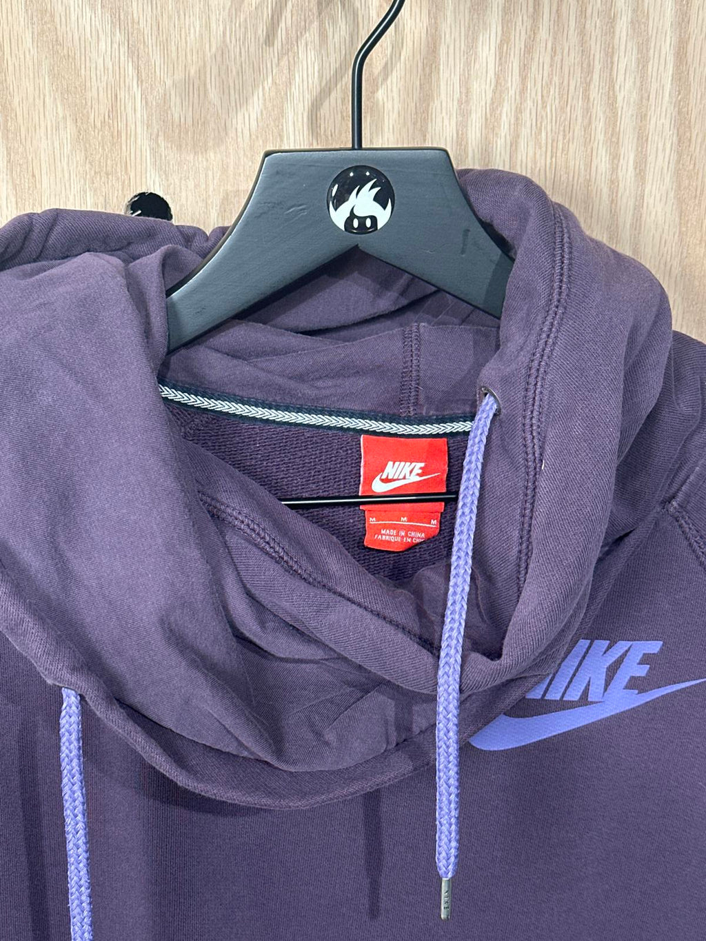 Nike Woman's Hoodie Purple with Logo