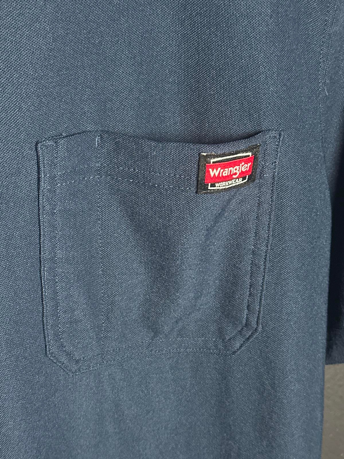 Wrangler Workwear Navy Blue Pocket T-Shirt Men's Medium