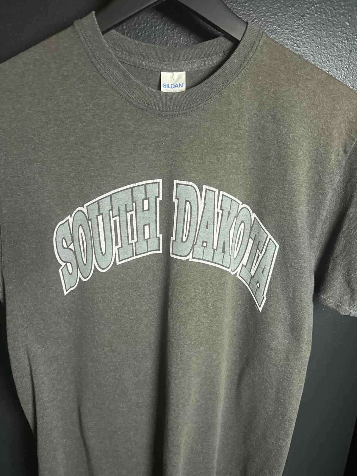 Gildan South Dakota Graphic T-Shirt, Gray Men's Size - M