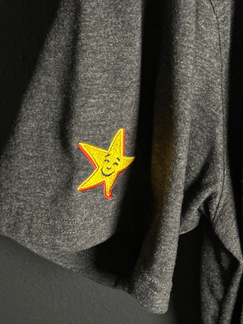 Hardee's Men's Short Sleeve T-Shirt - Gray, Served Proud Graphic