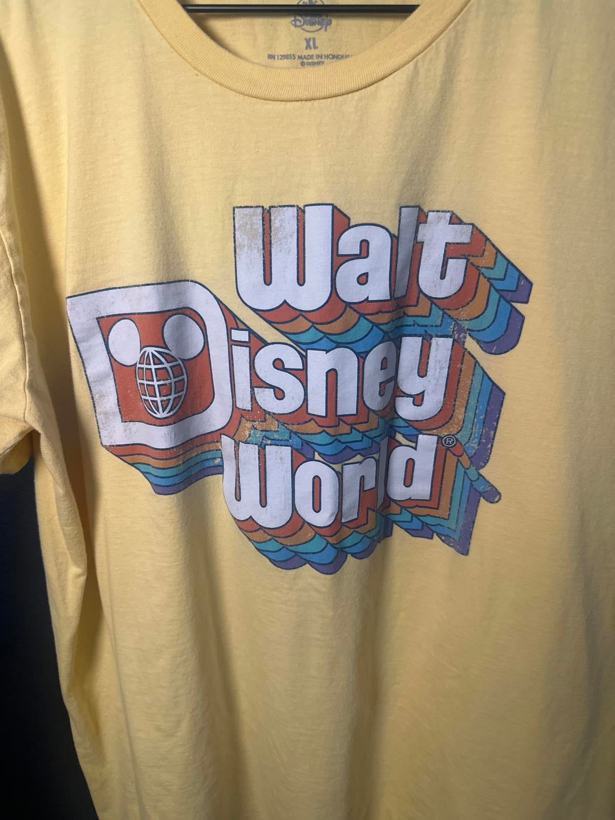 Walt Disney World Graphic Tee - Yellow XL
