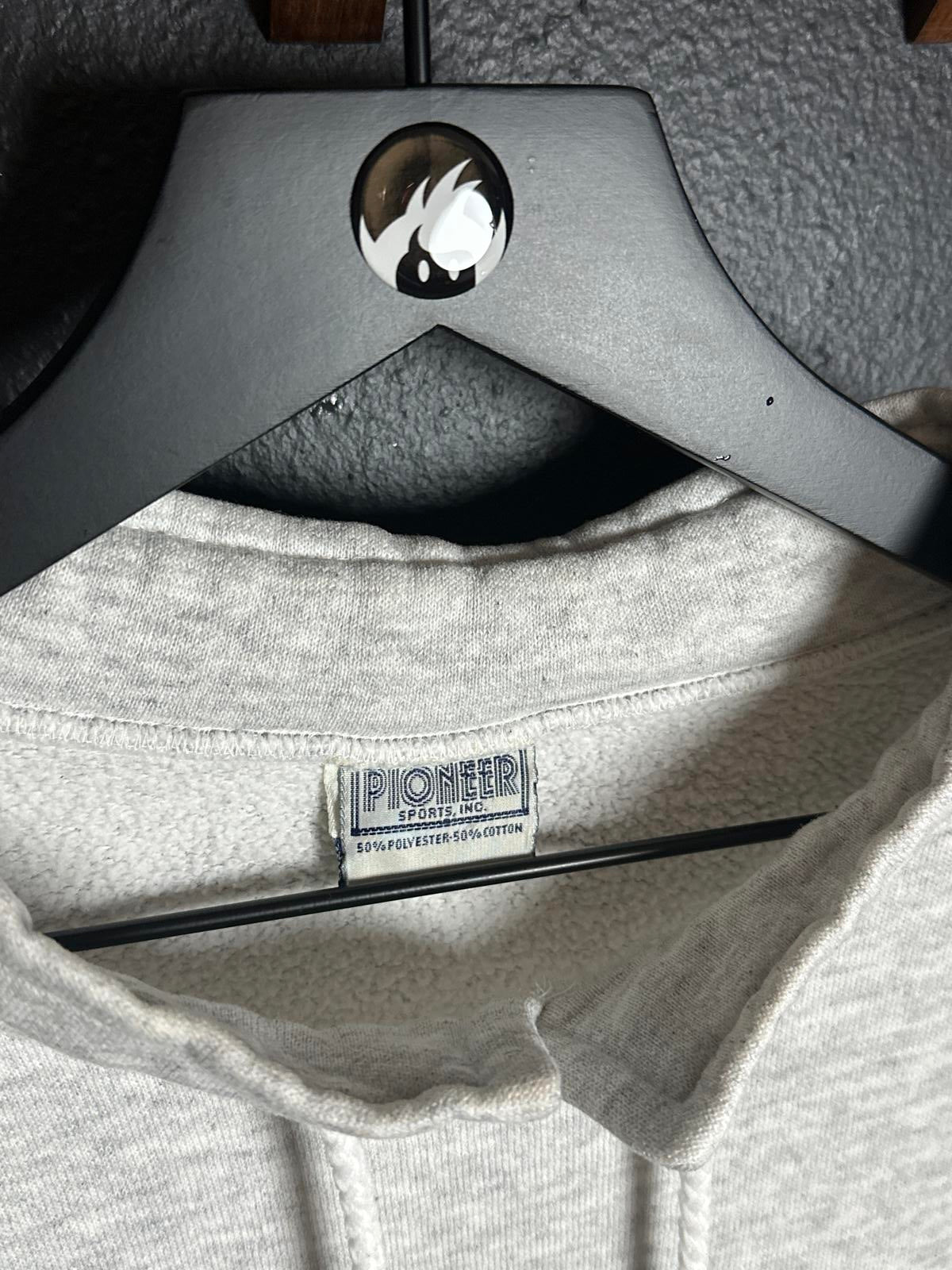 Pioneer Sports Inc. Vintage Woman's Grey Hoodie with Island Ferry Graphic