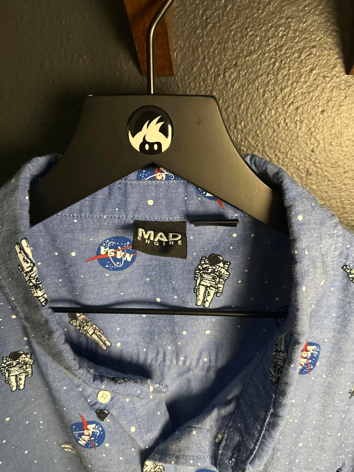 NASA Space Exploration Button-Up Shirt by Mad Engine