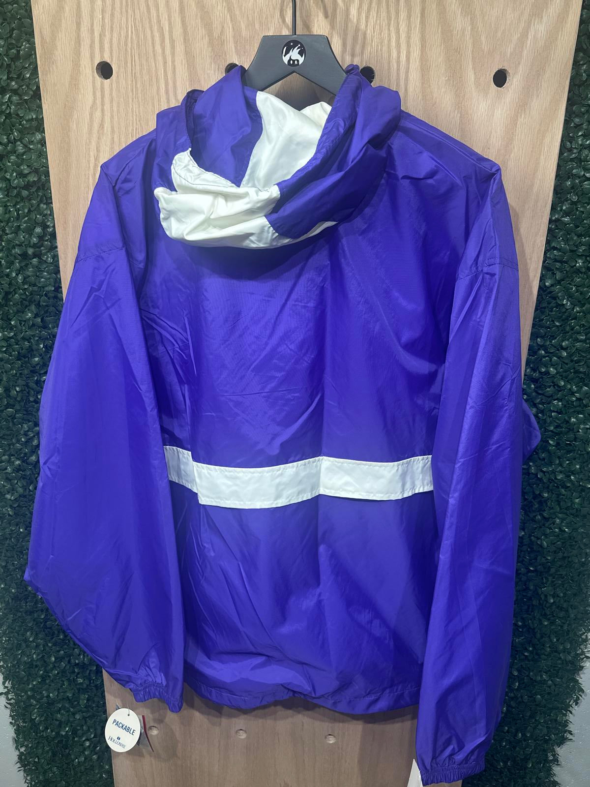 Holloway Purple Men's Windbreaker Jacket with Hood