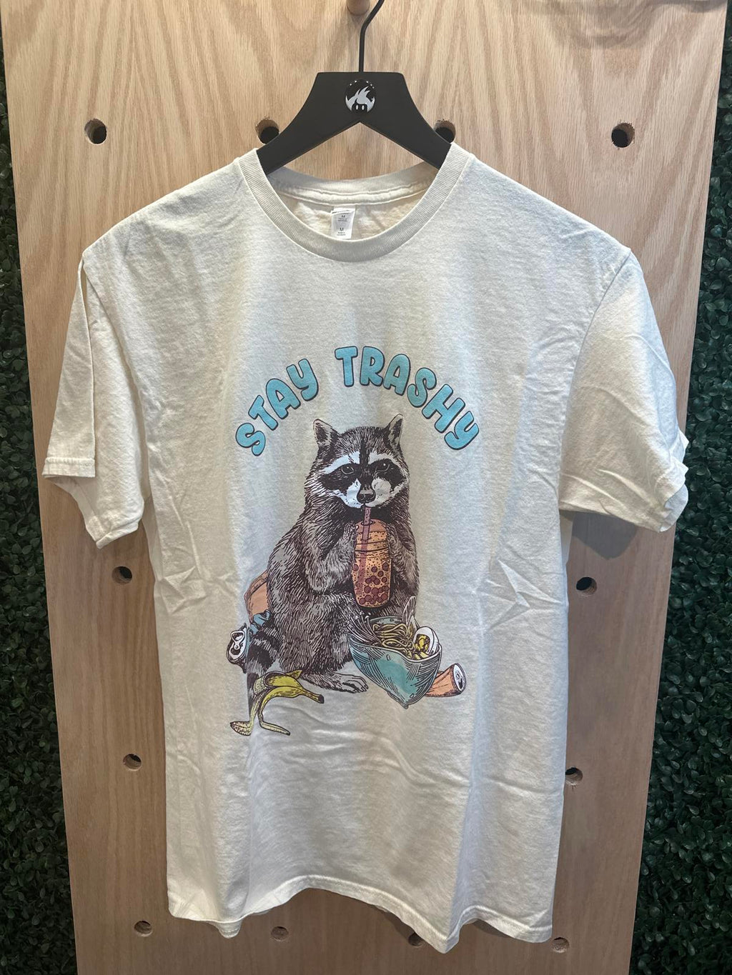 Hanes Stay Trashy Graphic T-Shirt Medium