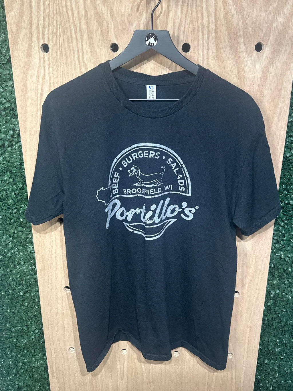 Portillo's Black Graphic T-Shirt