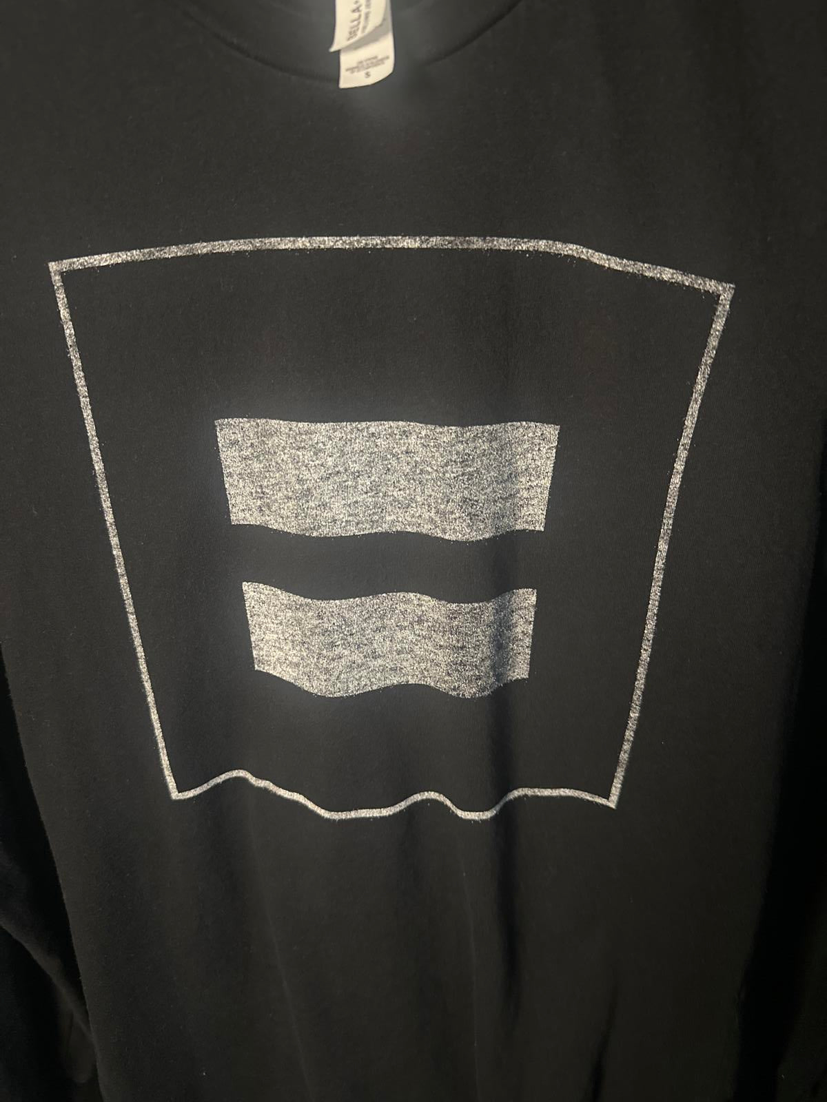 Men's Long Sleeve Equality Graphic Tee - Black with Logo