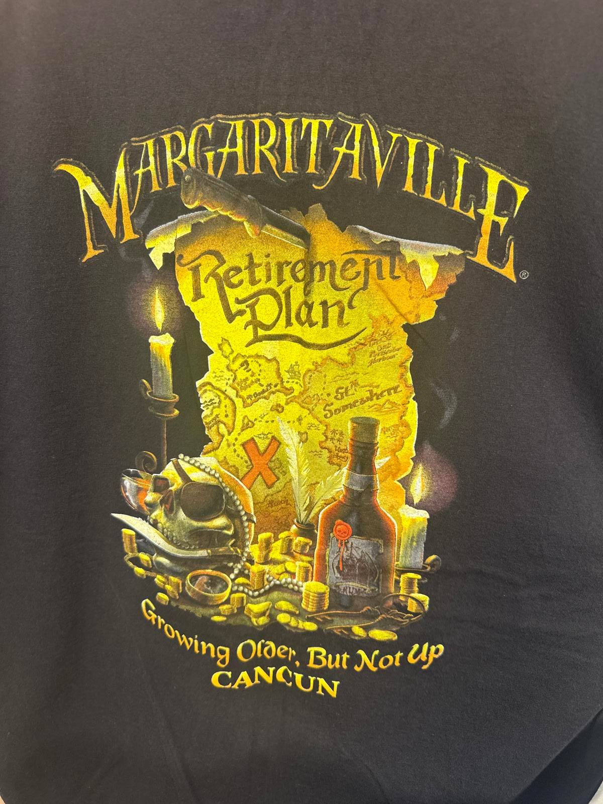 Margaritaville Black Short Sleeve T-Shirt, Size XL