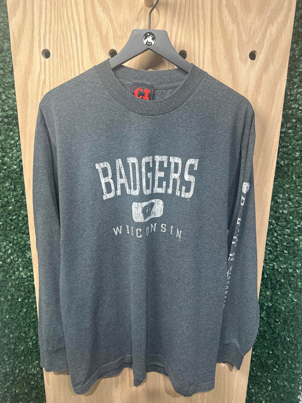 Vintage Creative Imprintz Wisconsin Badgers Long Sleeve T-Shirt