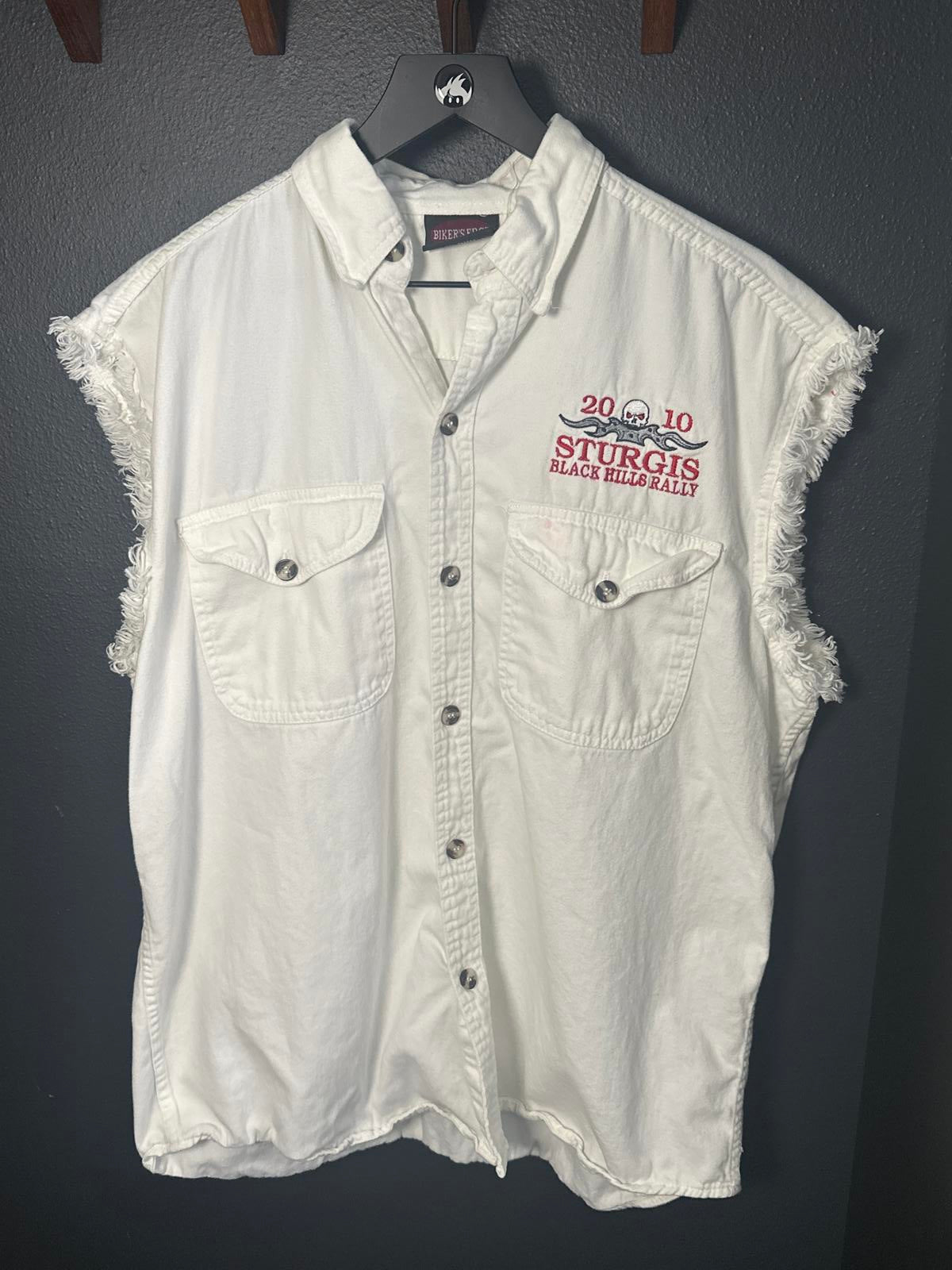 Biker's Edge Sturgis Black Hills Rally Sleeveless Button Up
