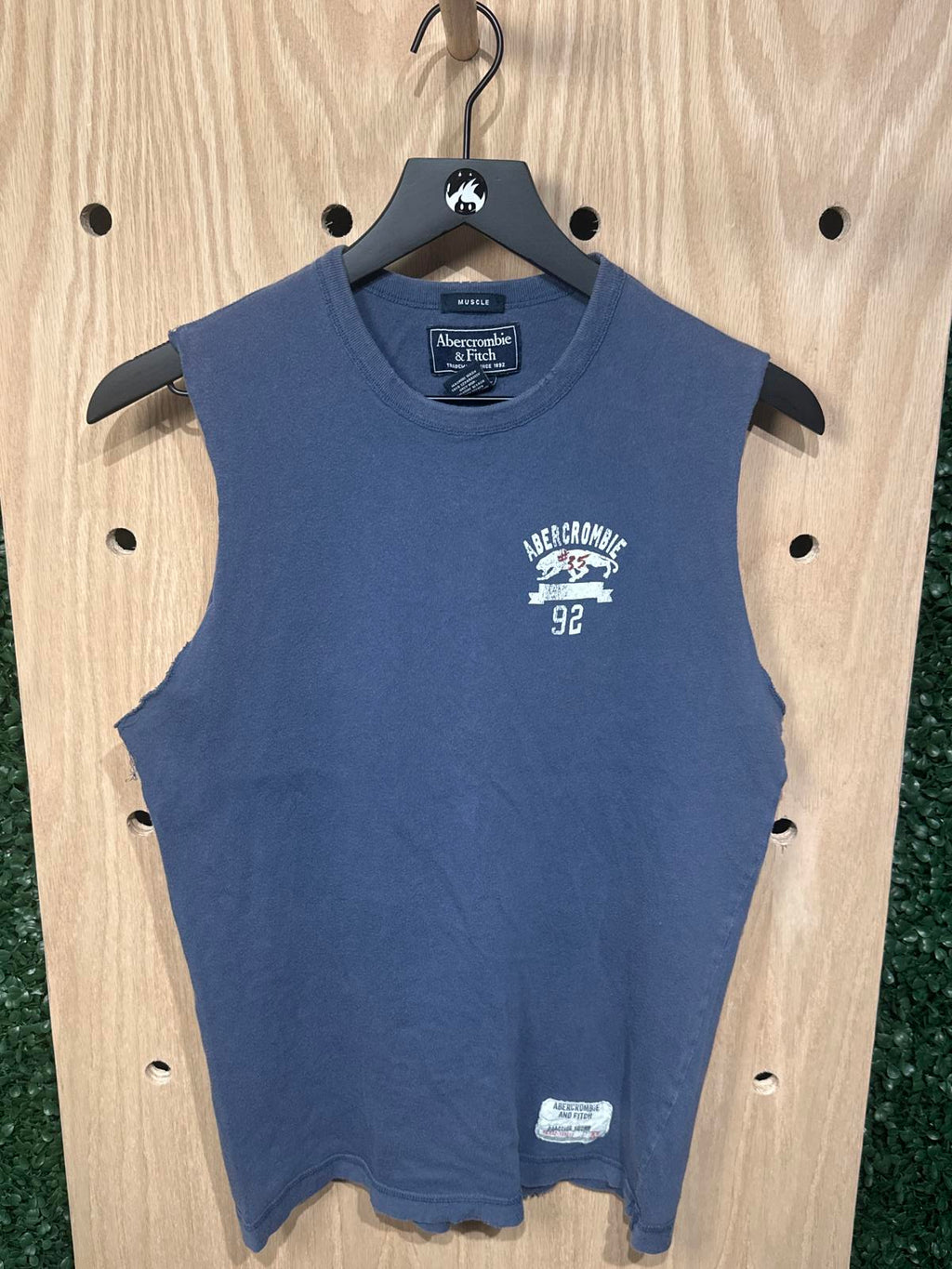 Abercrombie & Fitch Men's Muscle Tee Blue Size Medium