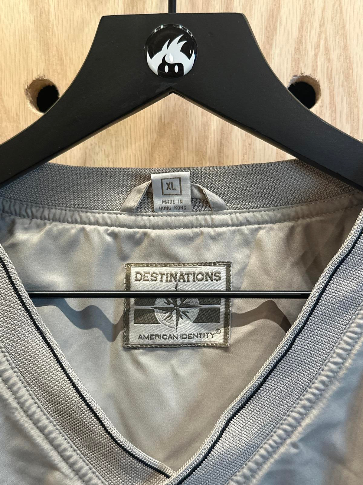Men's Destinations by American Identity V-Neck Pullover Windbreaker XL