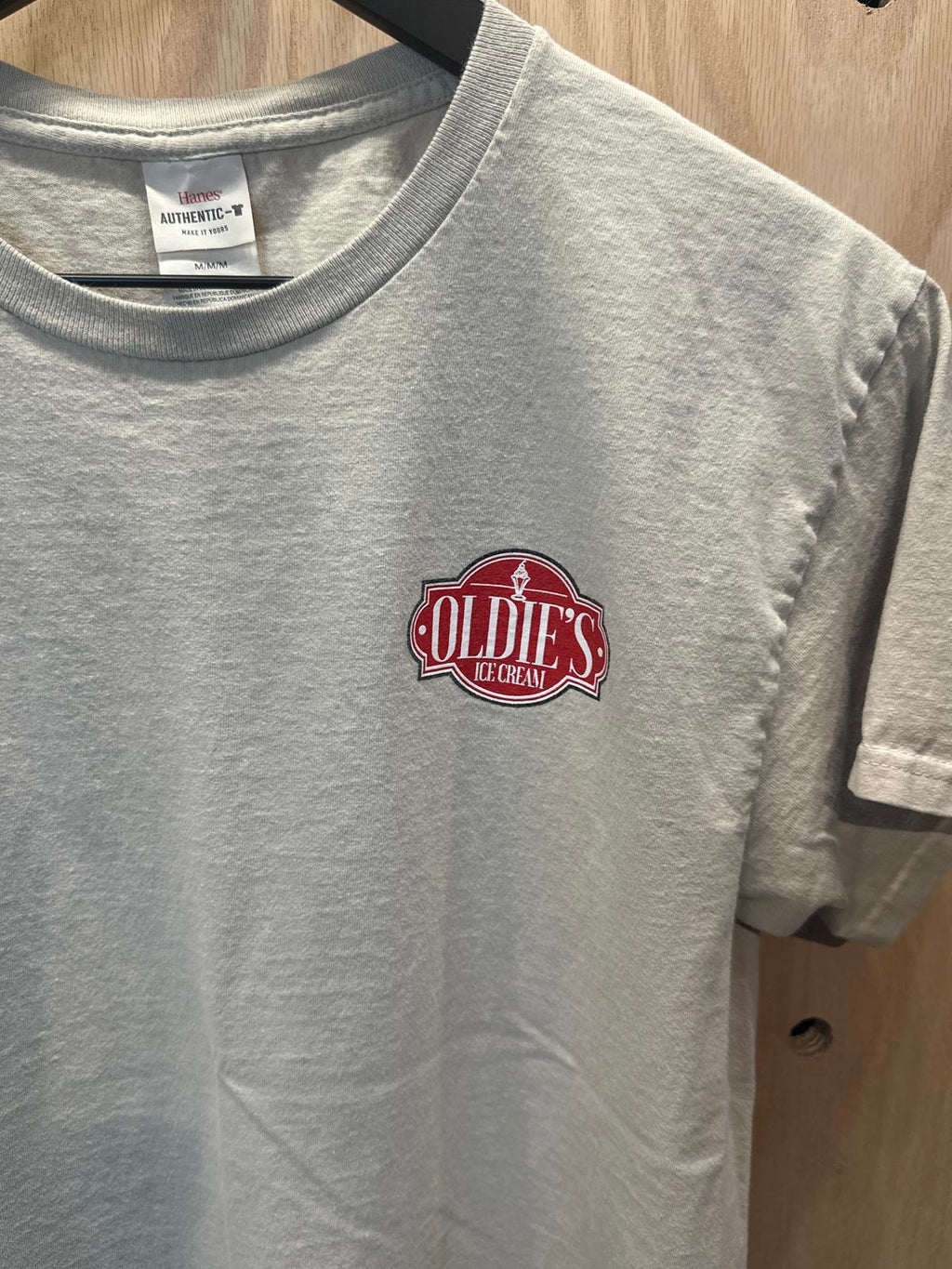 Hanes Authentic Men's T-Shirt with Oldie's Ice Cream Logo