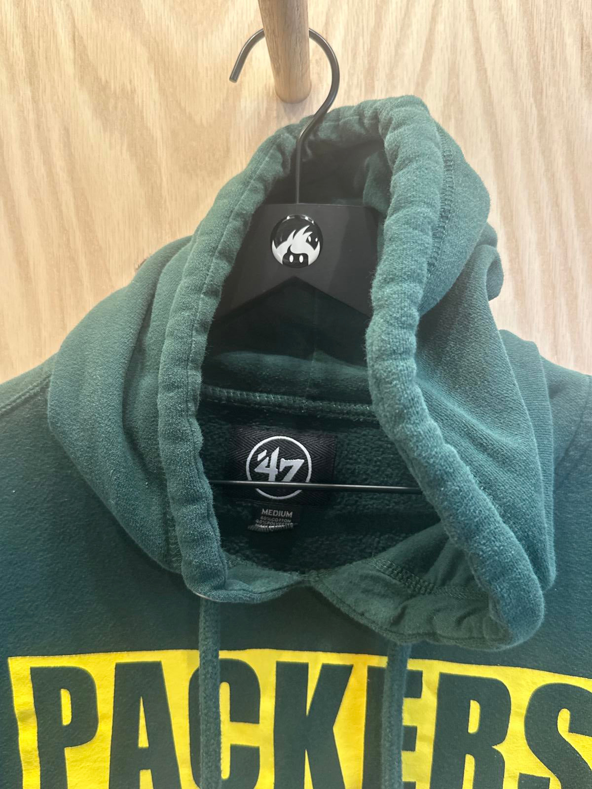Green Bay Packers Football Hoodie by 47 Brand - Medium