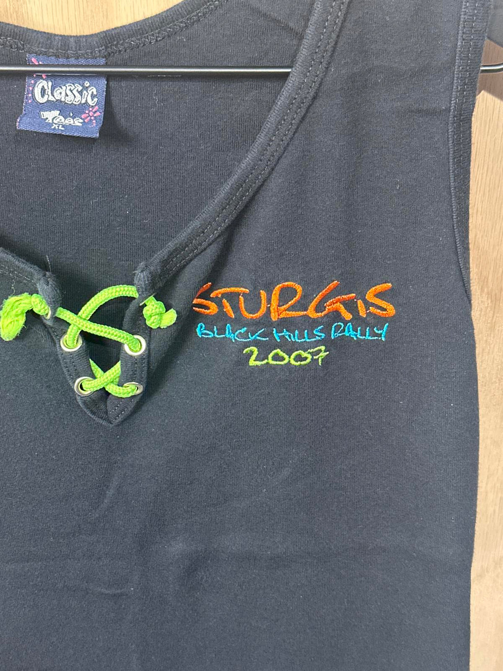 Black Sturgis 2007 Black Hills Rally Women's Tank Top XL