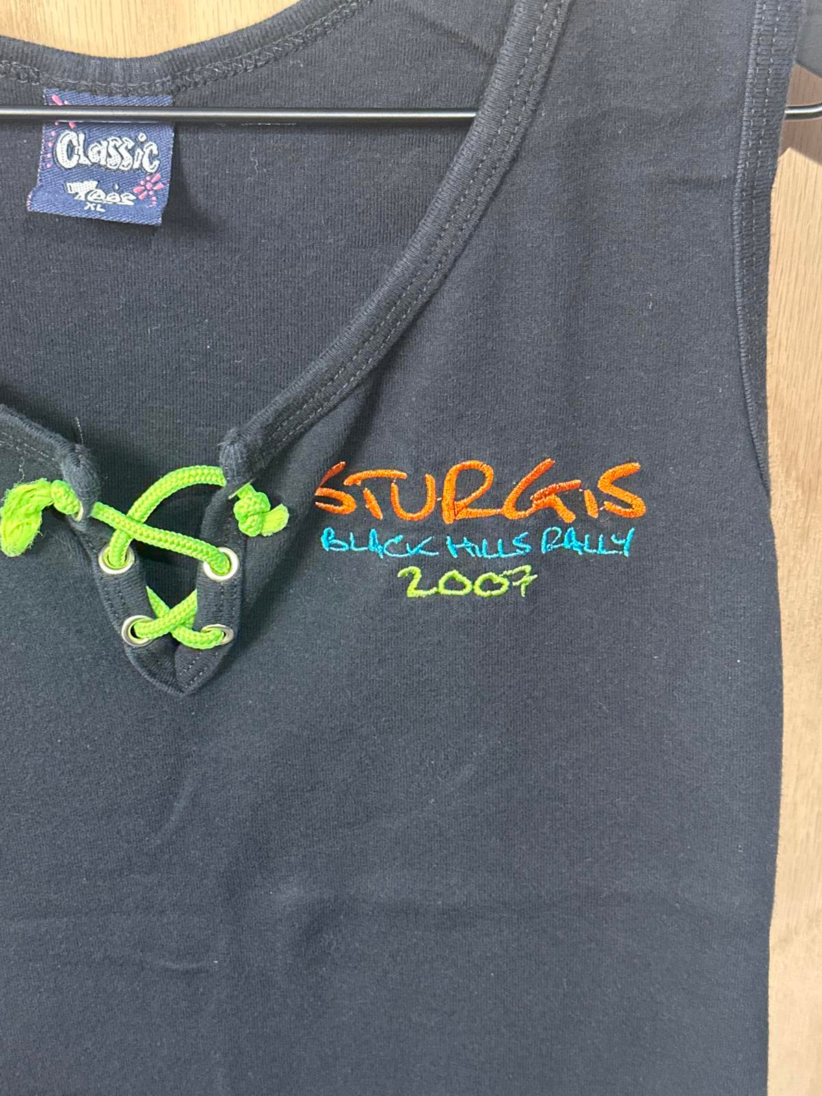 Black Sturgis 2007 Black Hills Rally Women's Tank Top XL