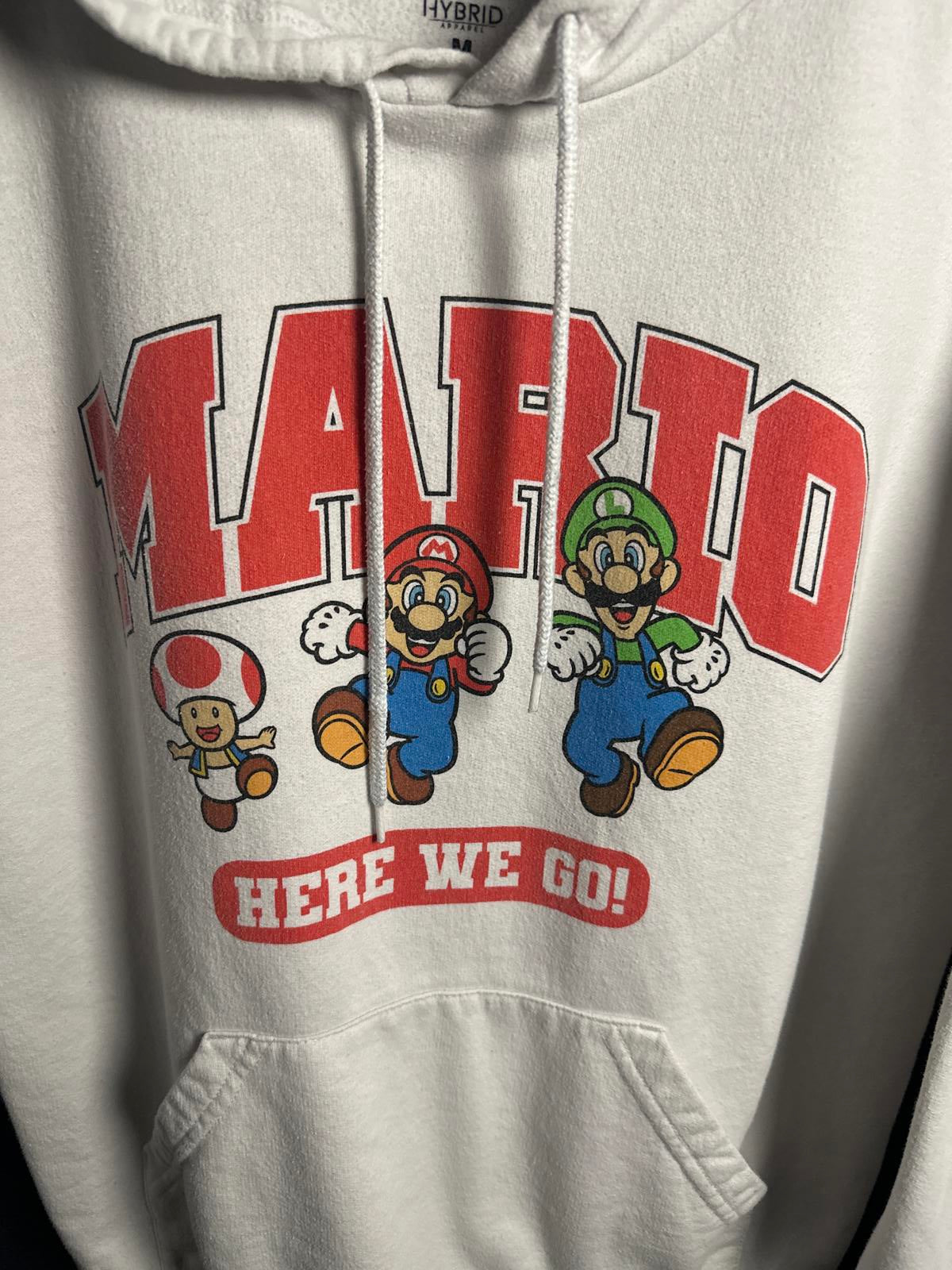 Super Mario Graphic Hoodie - Here We Go! - Size M