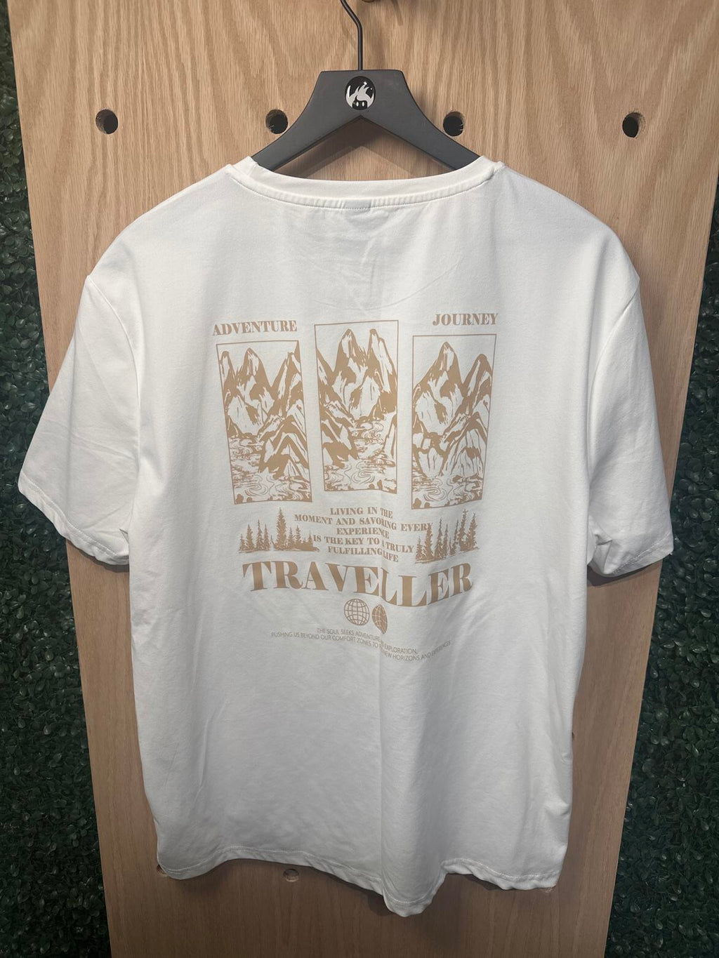 Manfinity White Crew Neck T-Shirt XL