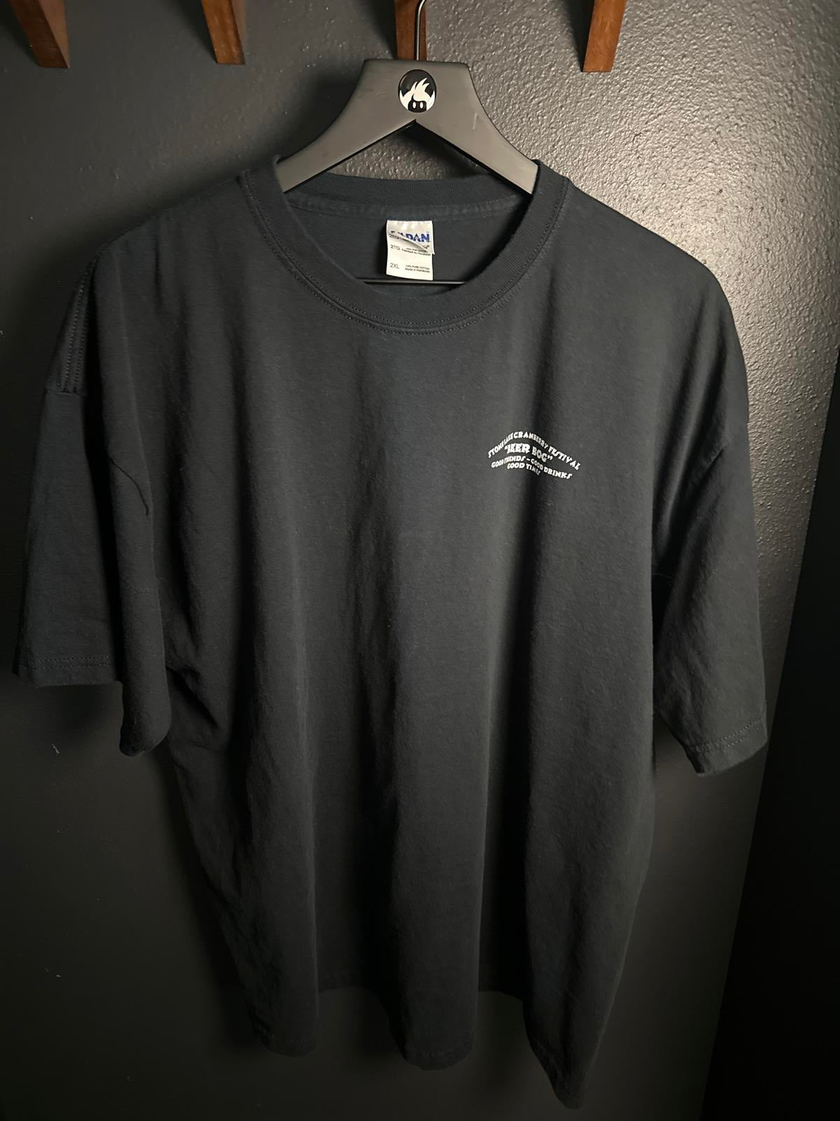 Gildan Black T-Shirt - Stone Lake Cranberry Festival Beer Bog