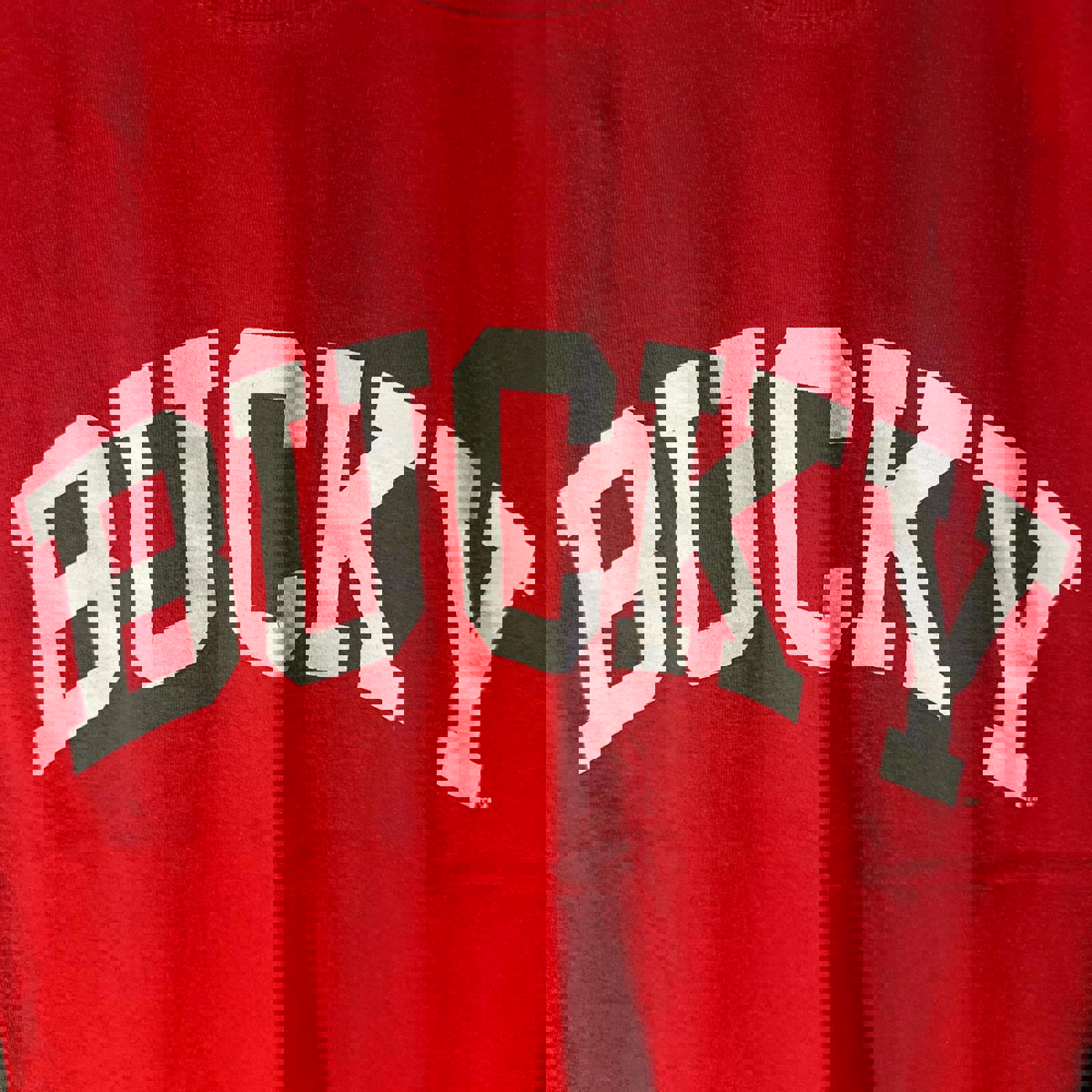 Champion Authentic Red Wisconsin 'Bucky' Graphic T-Shirt Size S