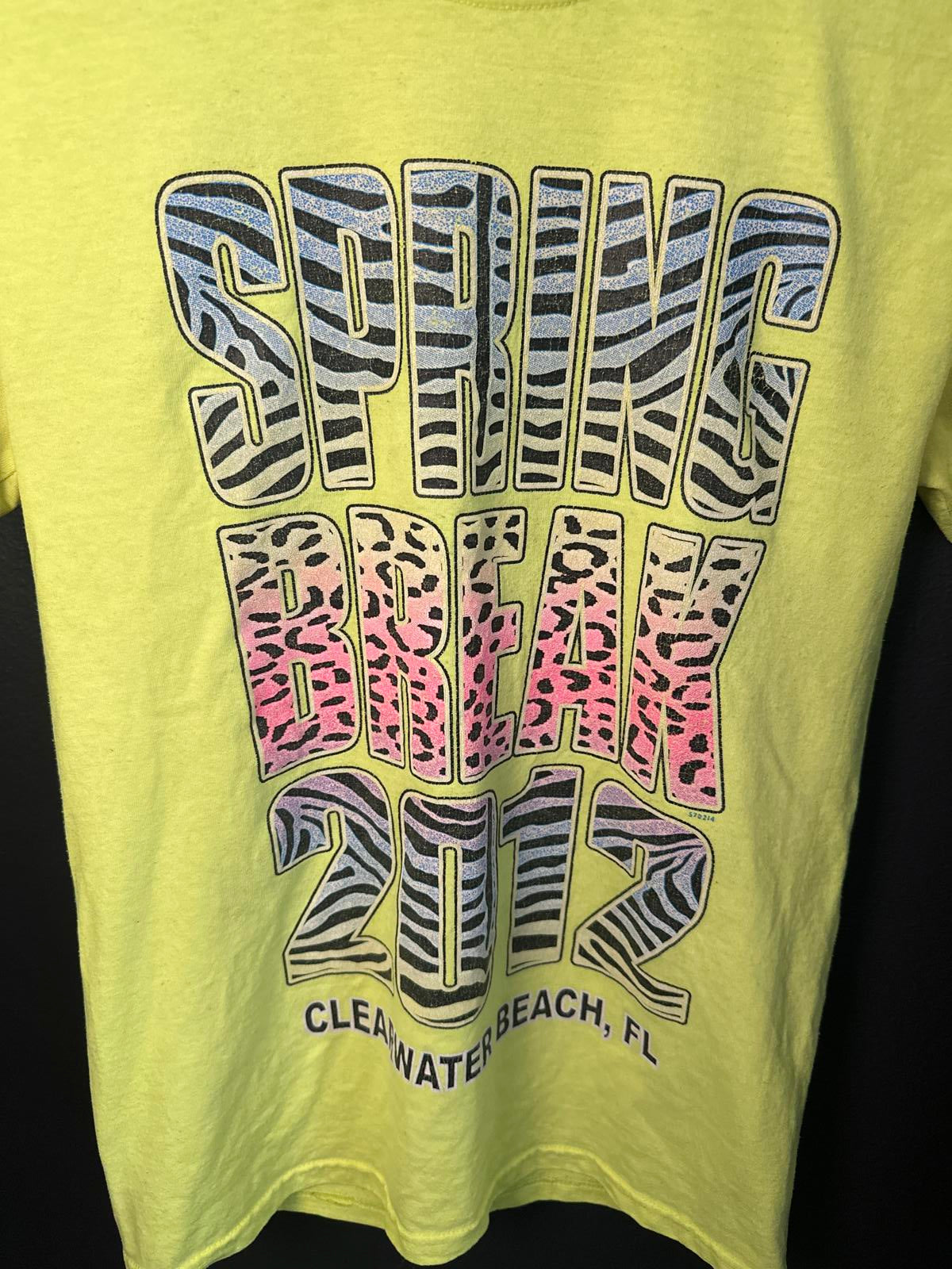 Bright Yellow Spring Break 2012 T-Shirt - Clearwater Beach