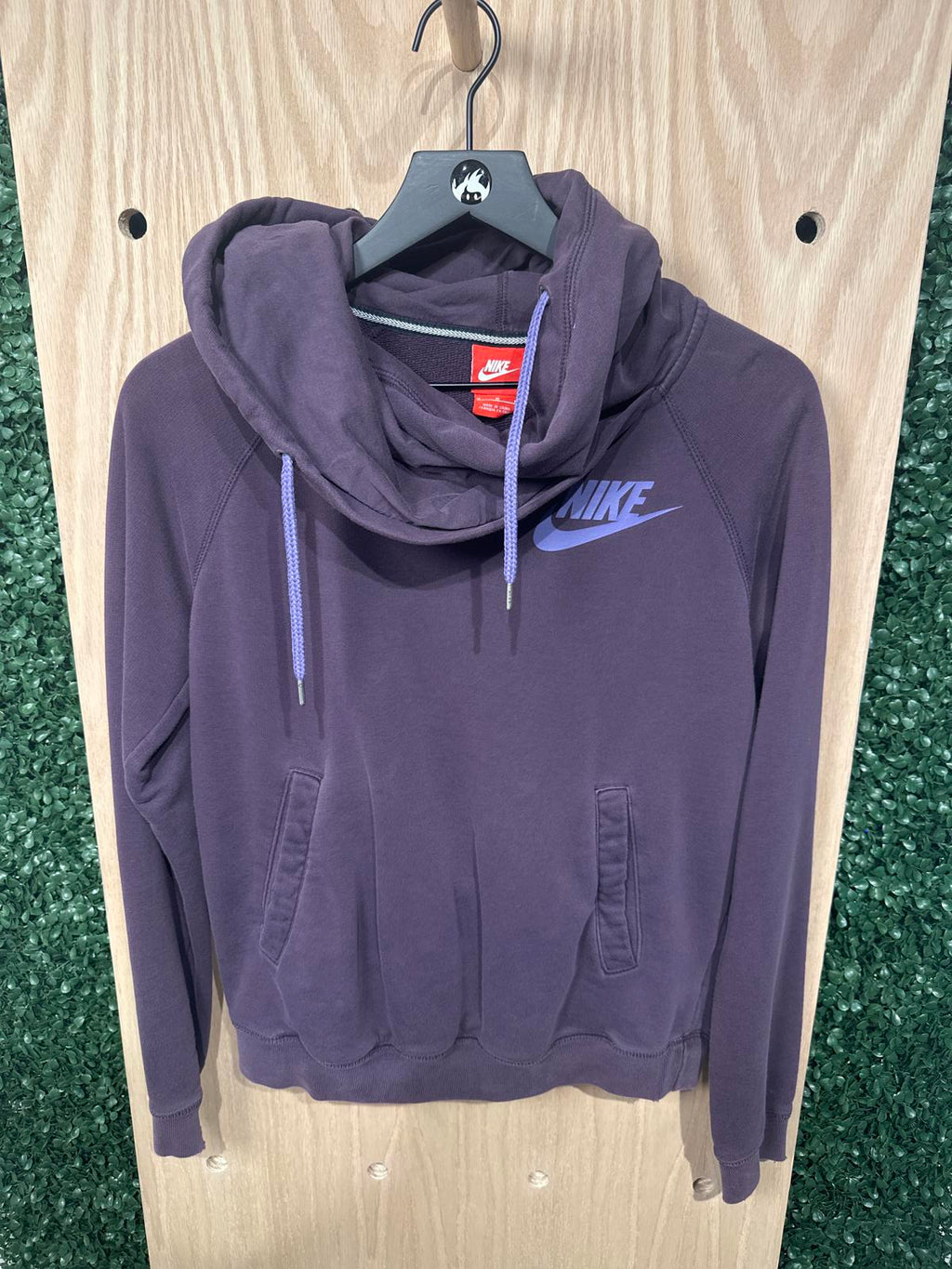 Nike Woman's Hoodie Purple with Logo