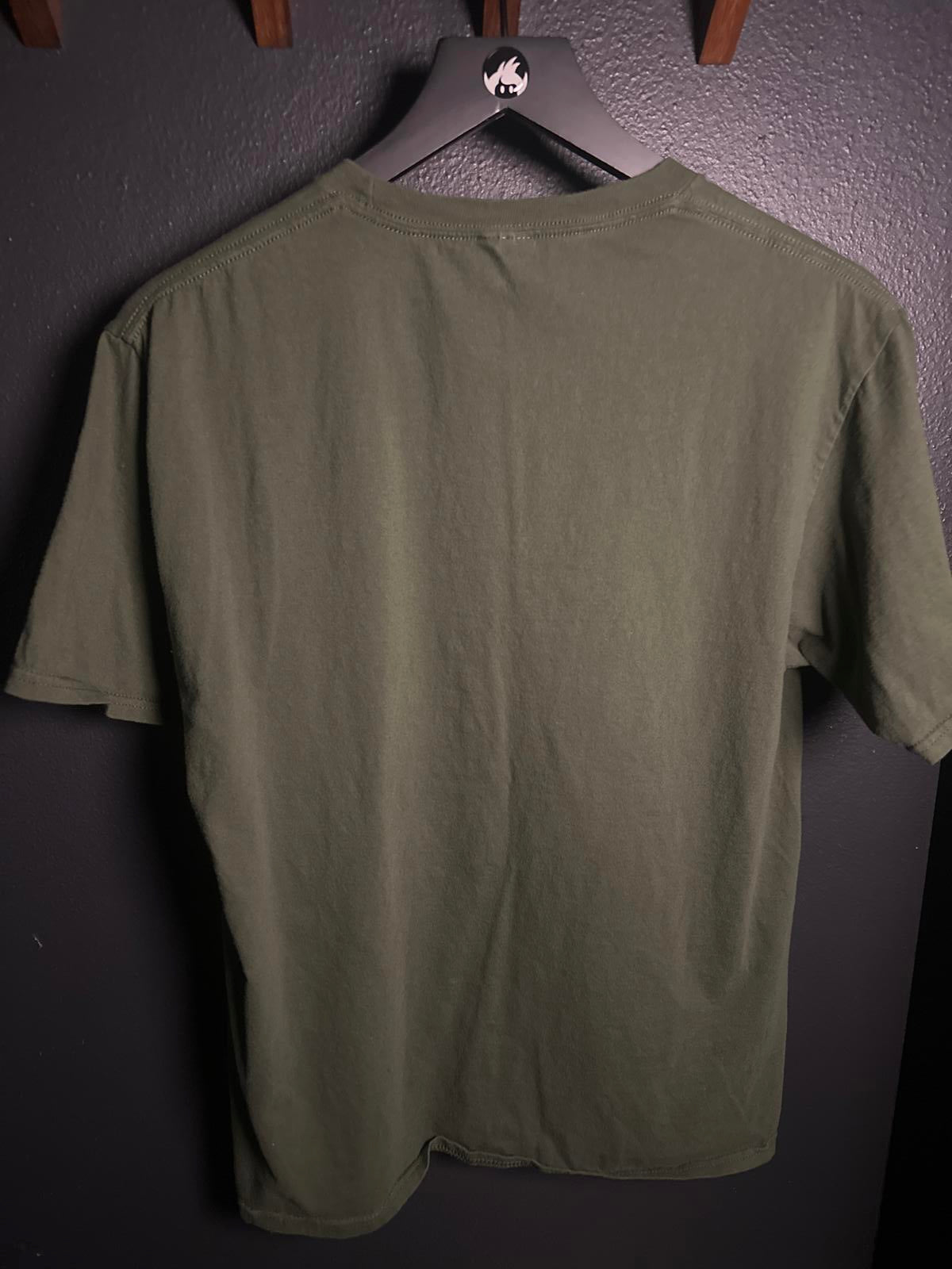 Green Graphic Beaver BBQ T-Shirt