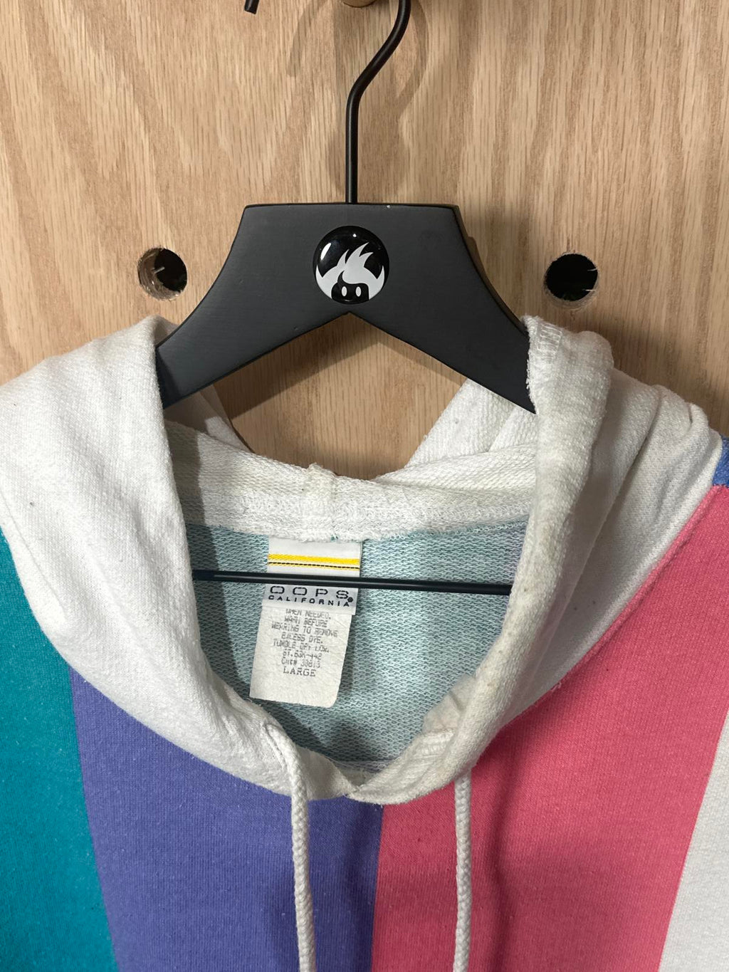 Miss Oops California Striped Hoodie Sweatshirt