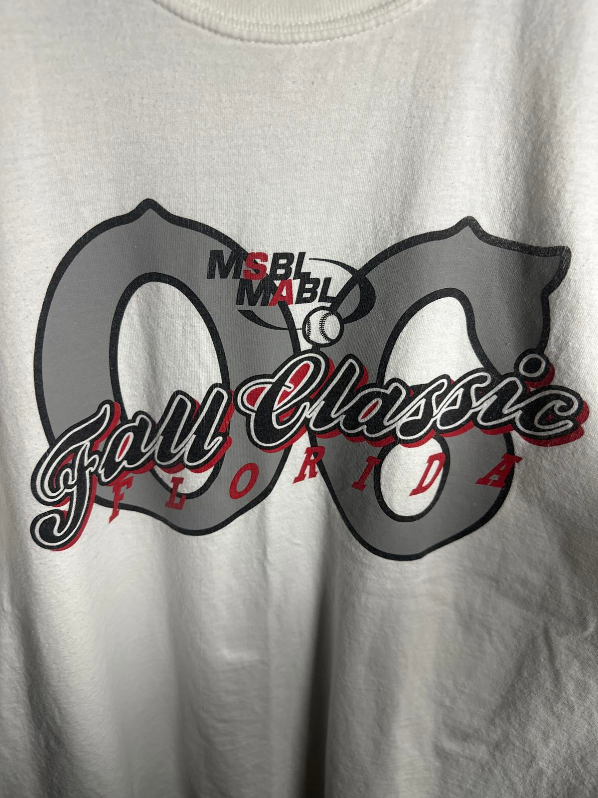 Gildan Ultra Cotton White MSBL Fall Classic Florida Graphic T-Shirt Size 2XL