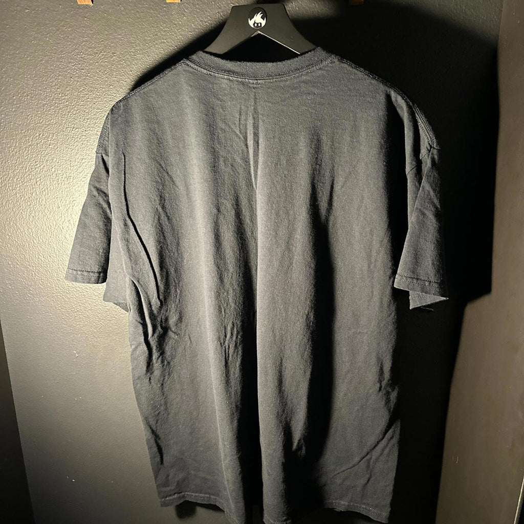 Black Graphic Wolves T-Shirt Men's XL