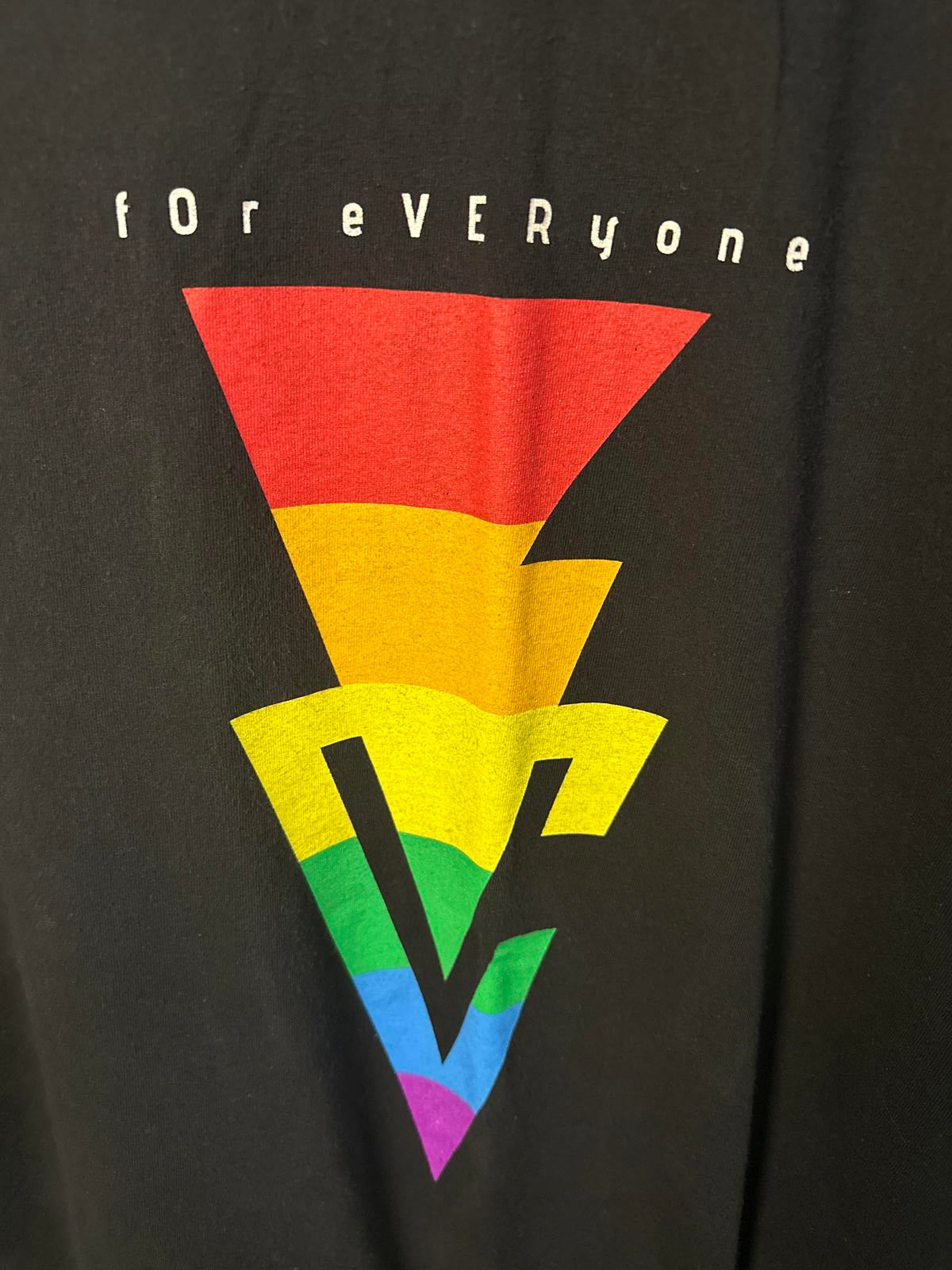 WWE Authentic 'For Everyone' Graphic Tee - Black XL