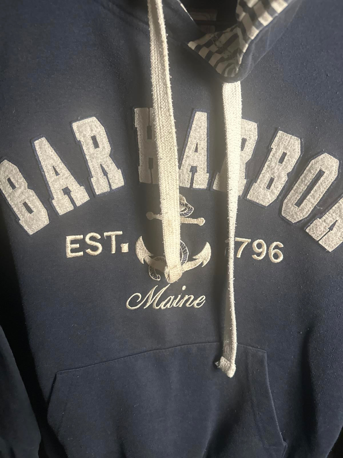 Bay State Ocean Bar Harbor Maine Hooded Sweatshirt