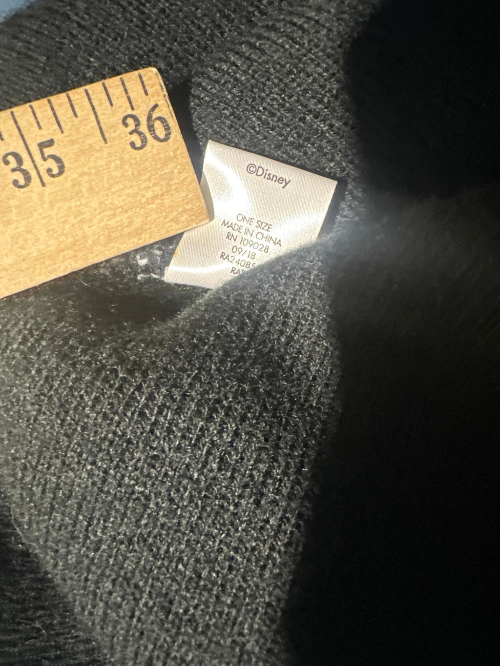 Black and White Disney Jack Skellington Knit Beanie Hat with Pom Pom