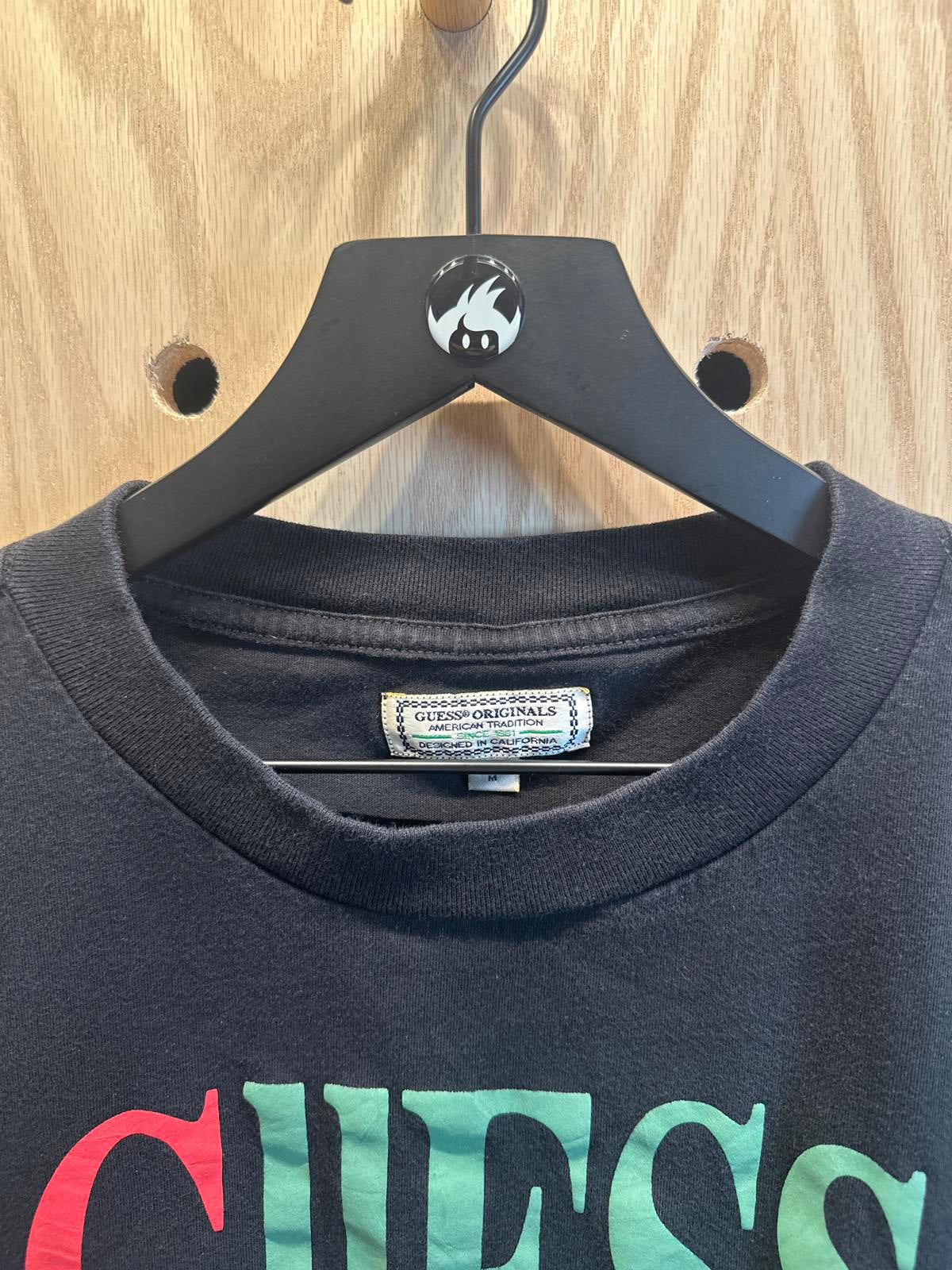 Y2K Guess Men's Black Graphic T-Shirt Est. 1981