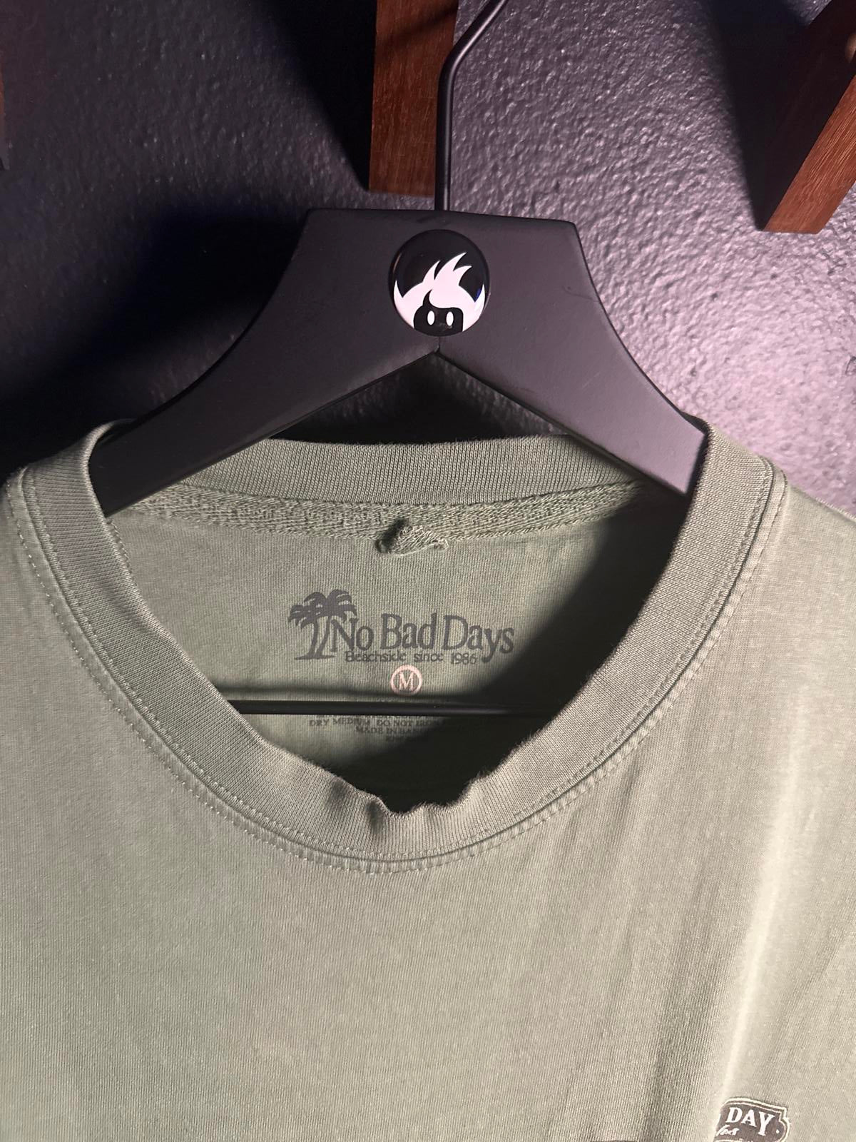 No Bad Days Golf T-Shirt - Olive Green - Size M
