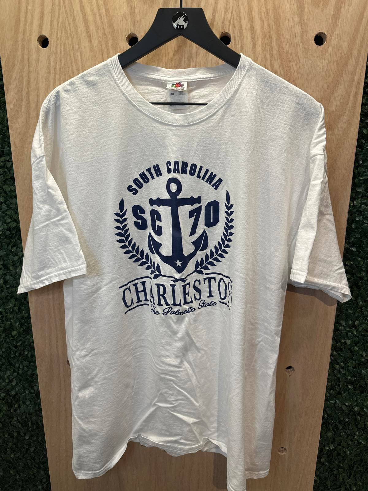 White South Carolina Charleston Anchor Graphic T-Shirt