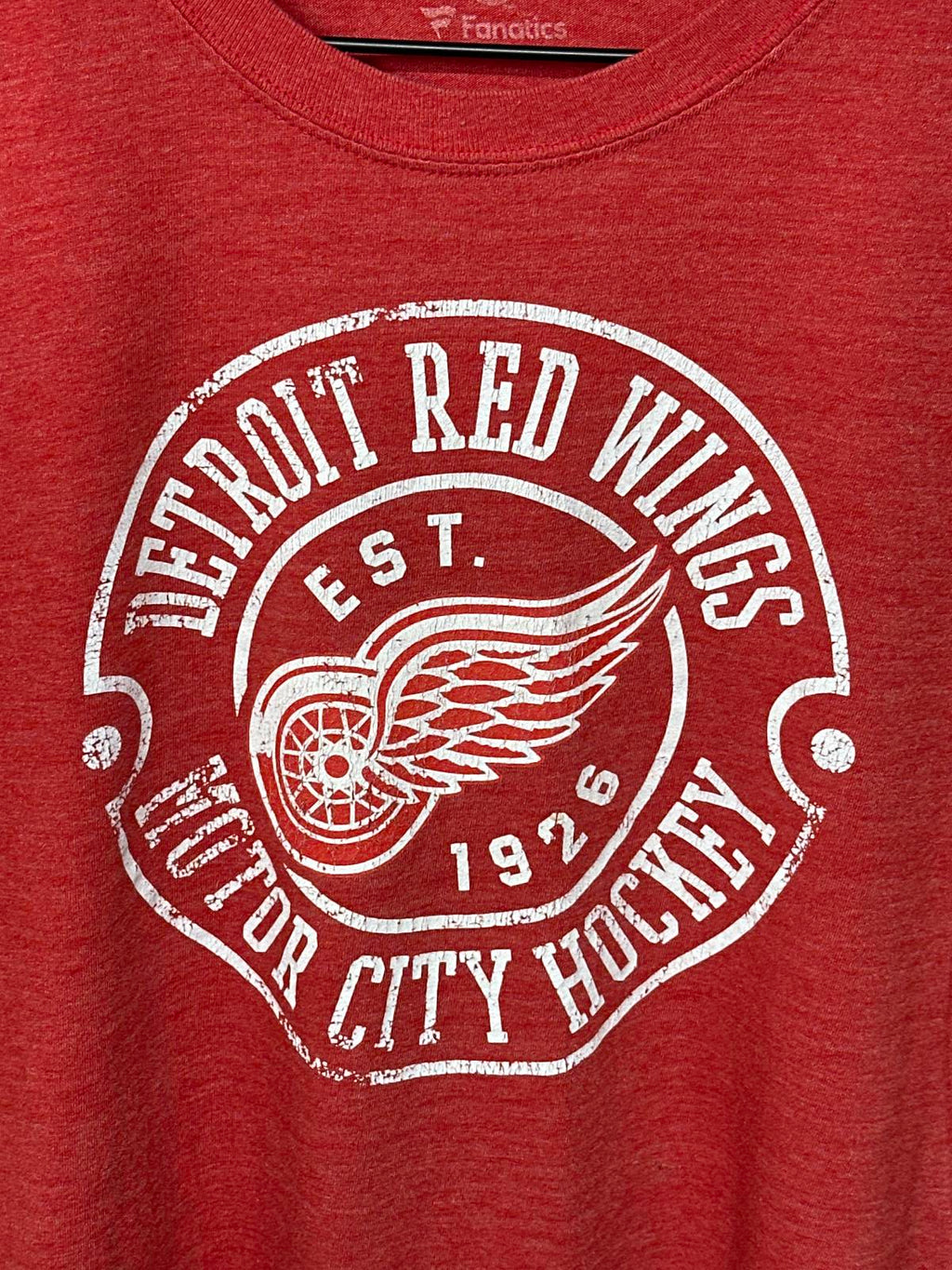 Detroit Red Wings Motor City Hockey Men's Red T-Shirt