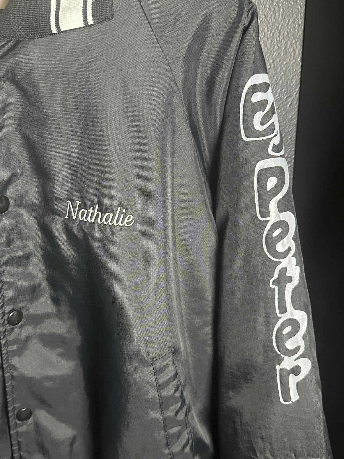 Hartwell Black Vintage Varsity Jacket