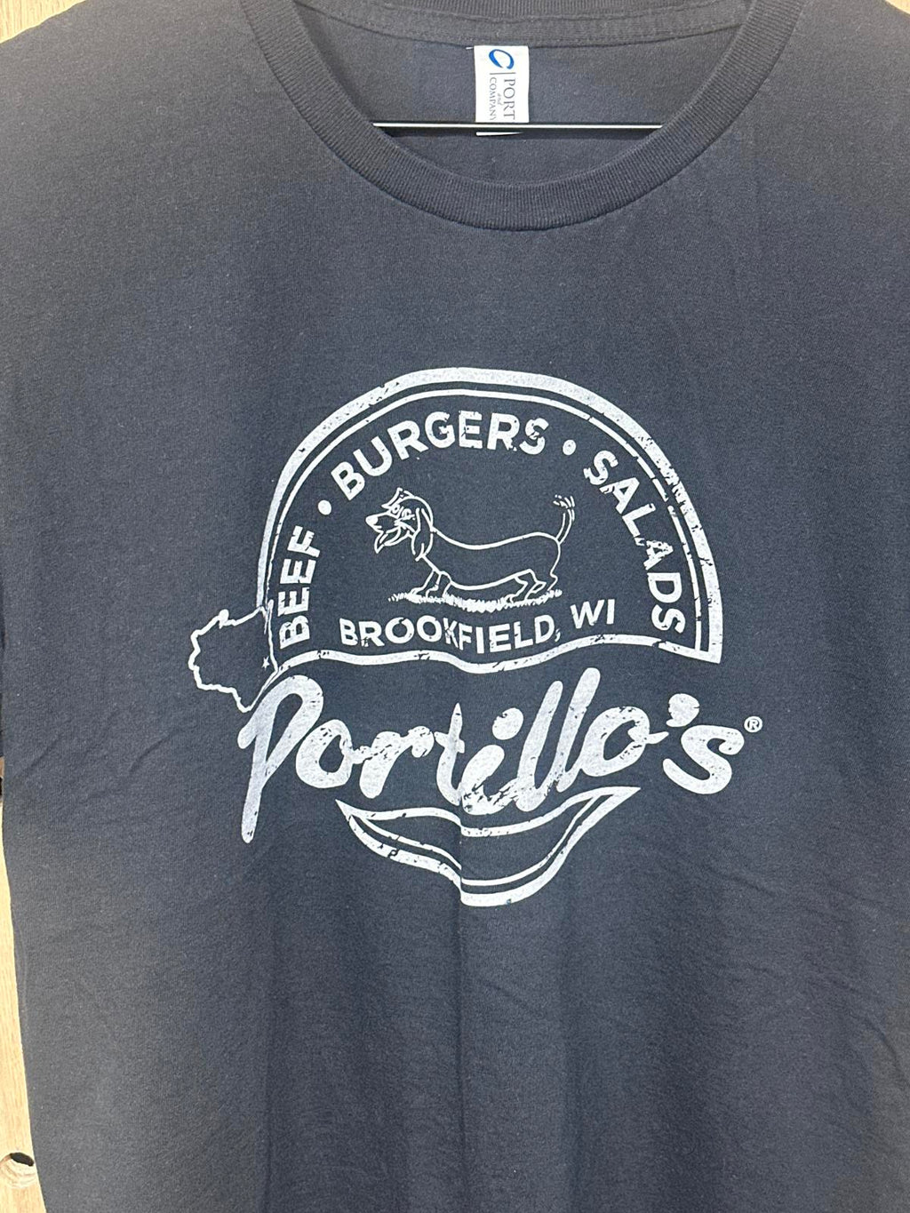 Portillo's Black Graphic T-Shirt