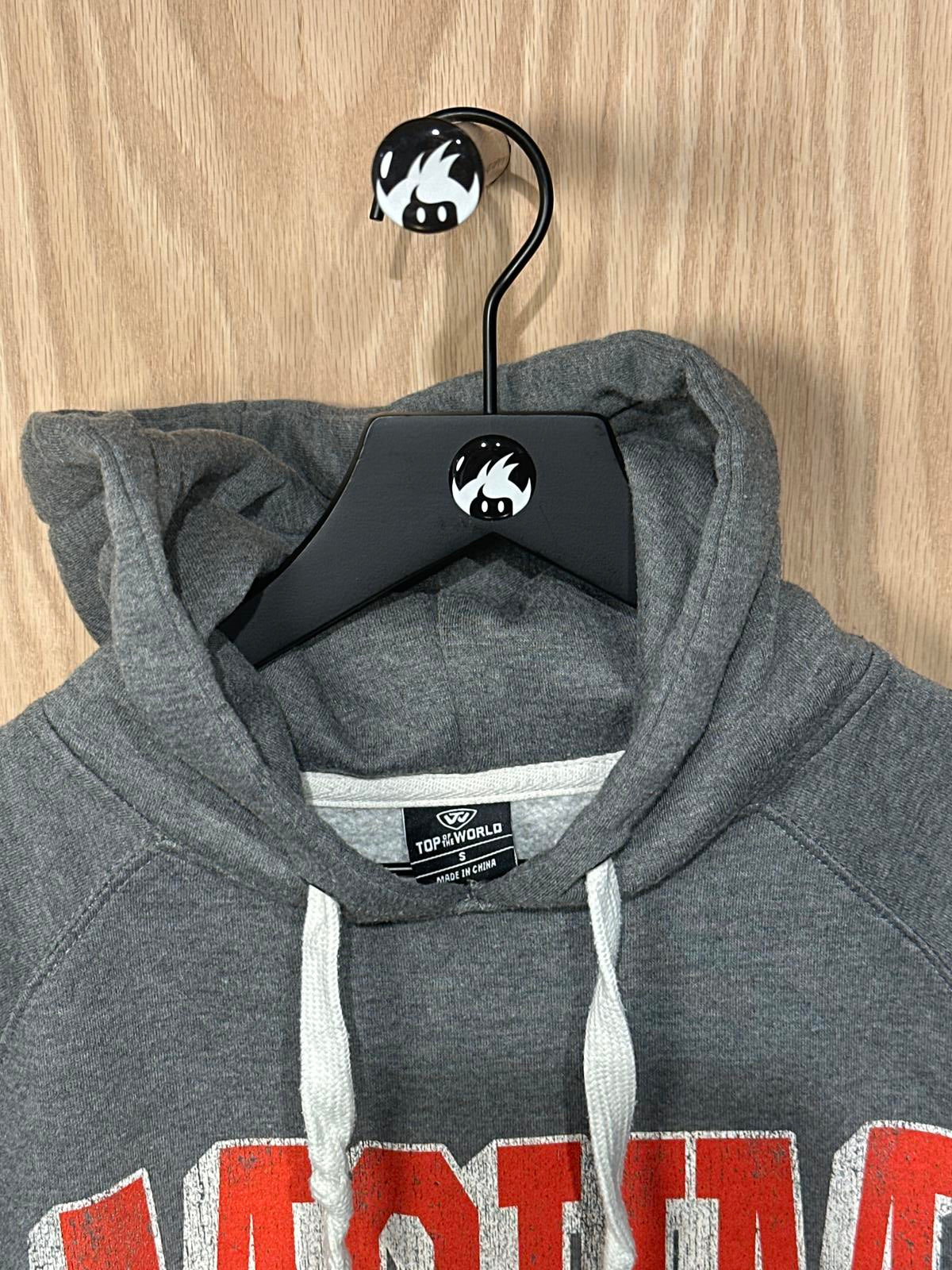 MSUM Grey Hooded Sweatshirt with Orange Lettering