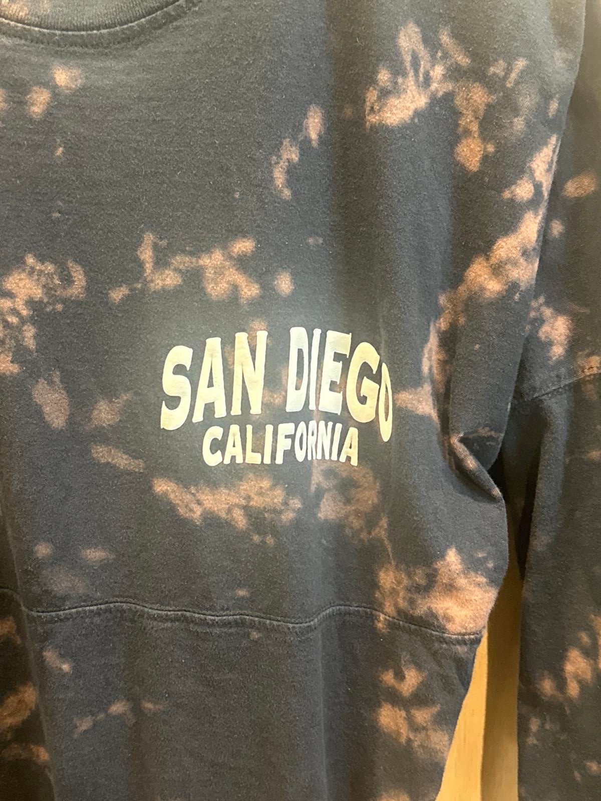Exist Tie-Dye San Diego California Woman's Long Sleeve T-Shirt