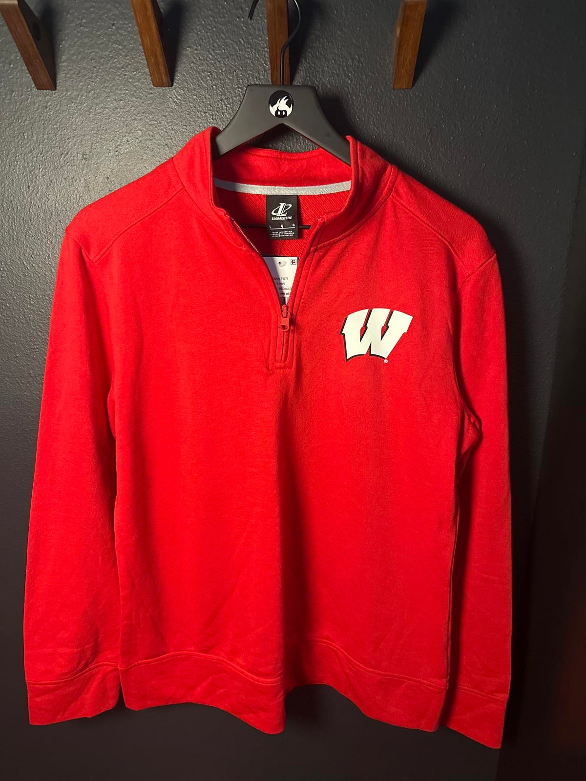 Wisconsin Badgers Red Half-Zip Pullover