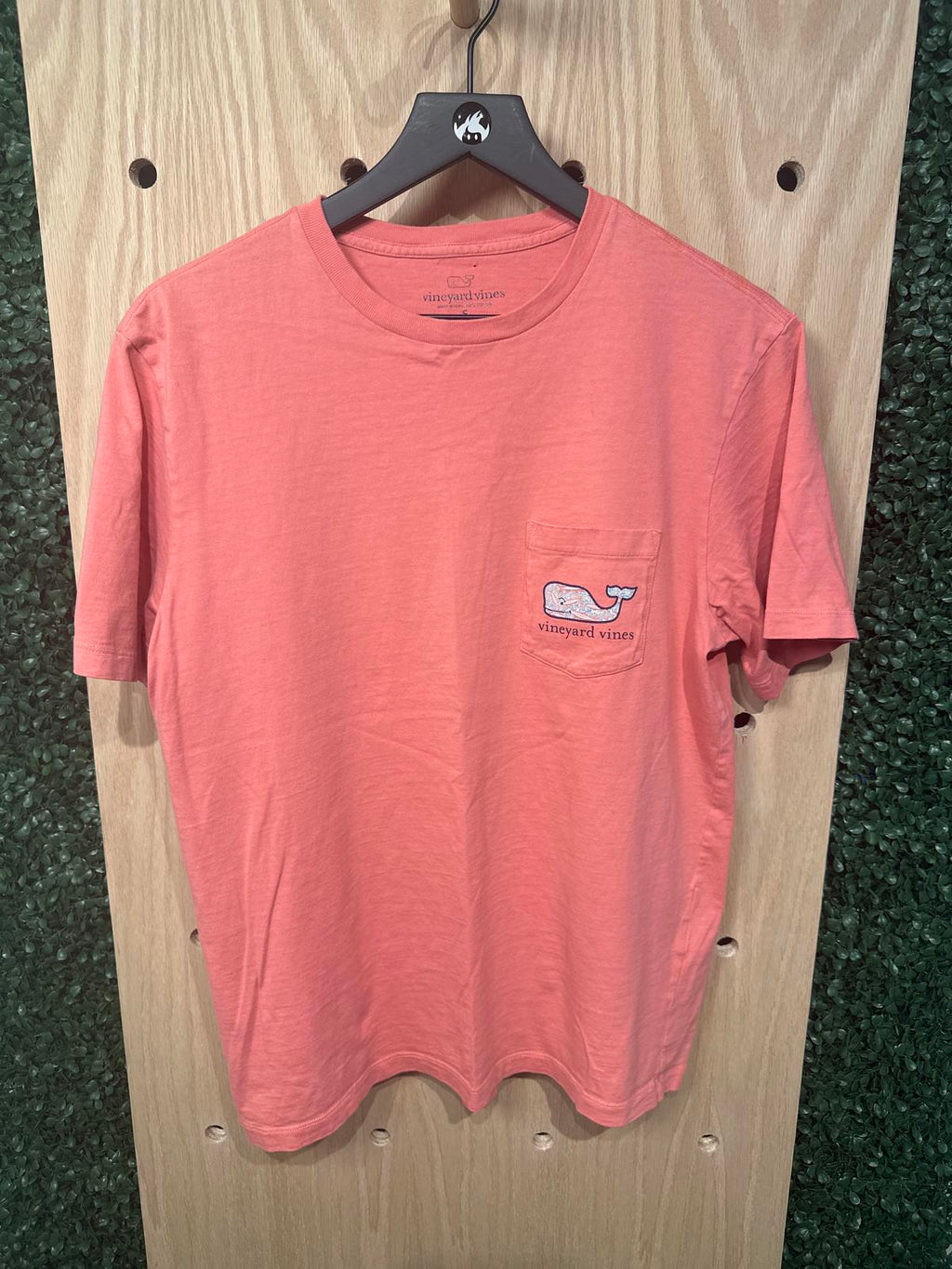 Vineyard Vines Coral Pocket T-Shirt, Size Small
