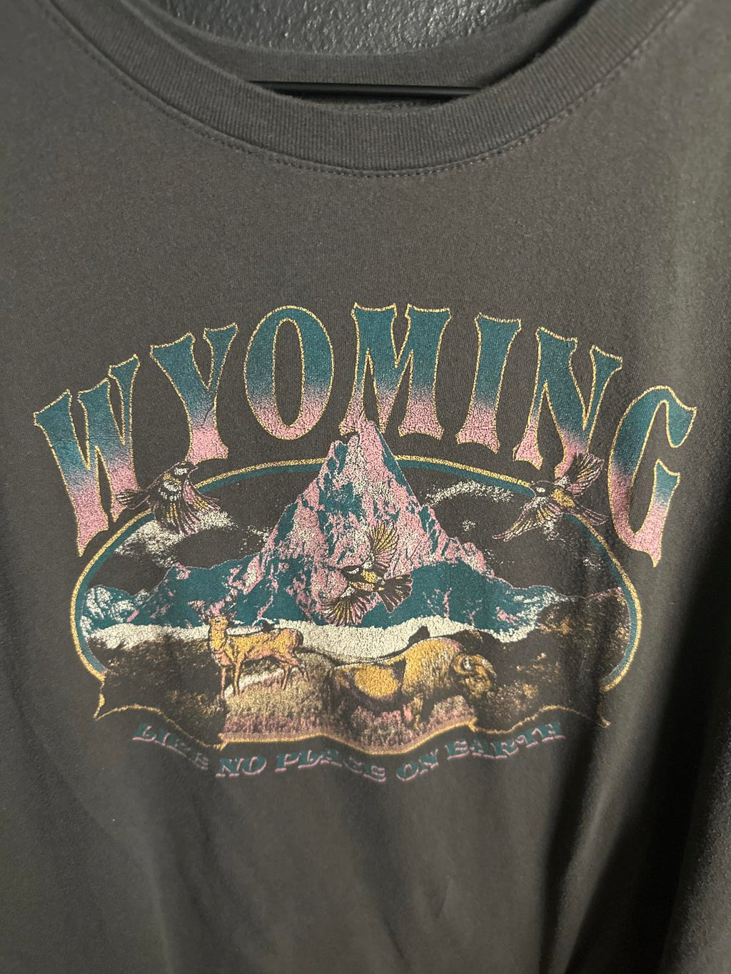 Mighty Fine Wyoming Graphic T-Shirt/Crop-Top