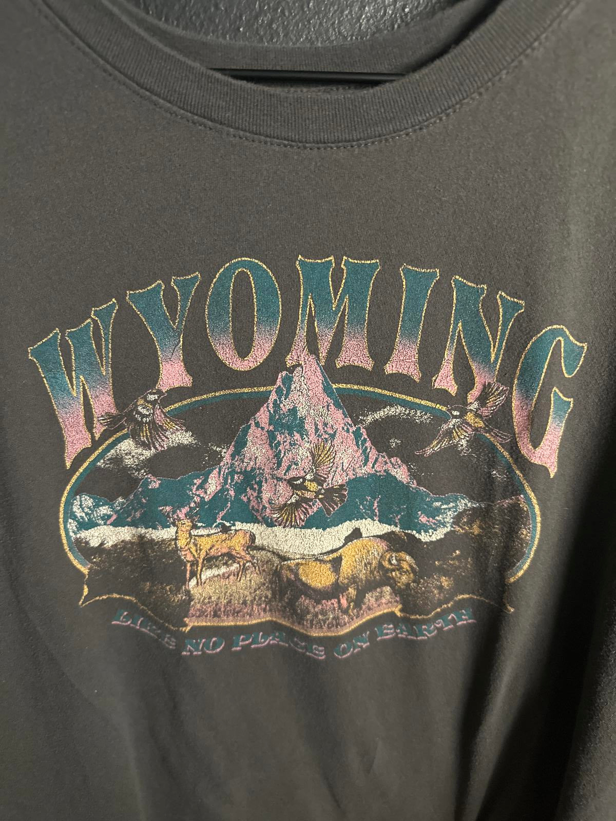 Mighty Fine Wyoming Graphic T-Shirt/Crop-Top