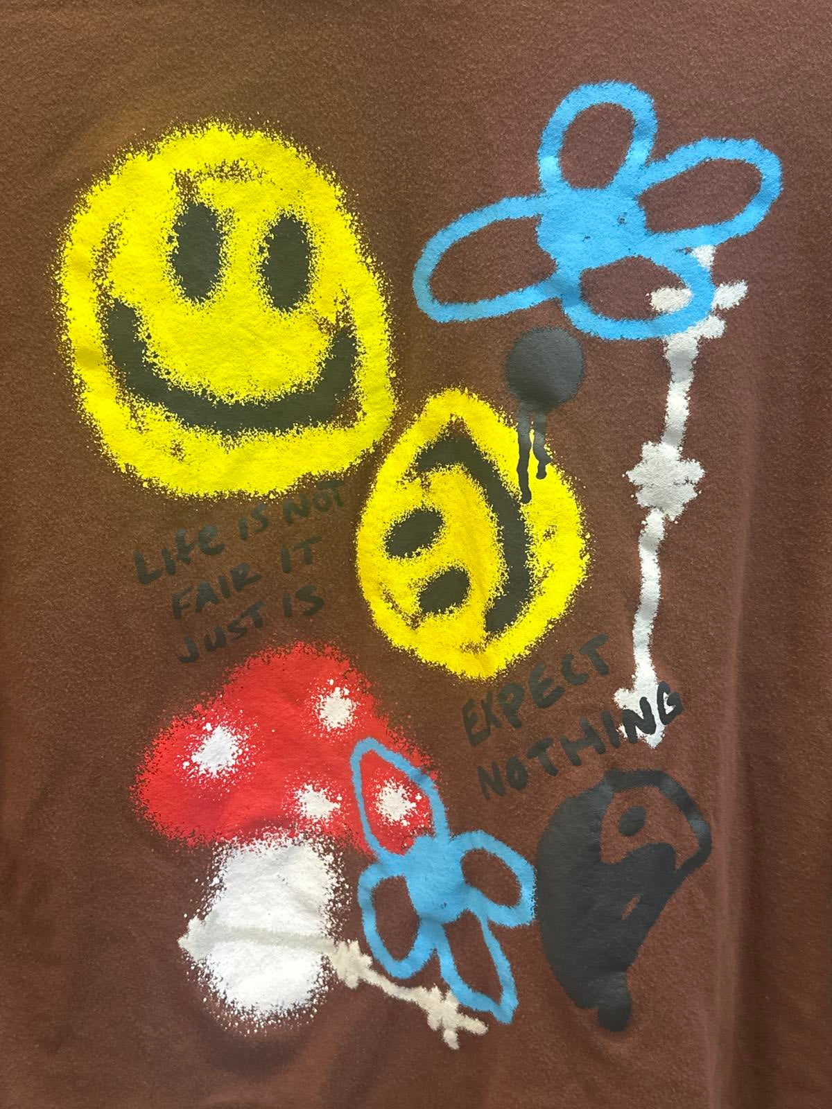 Empyre Brown Long Sleeve Shirt with Graphic Print