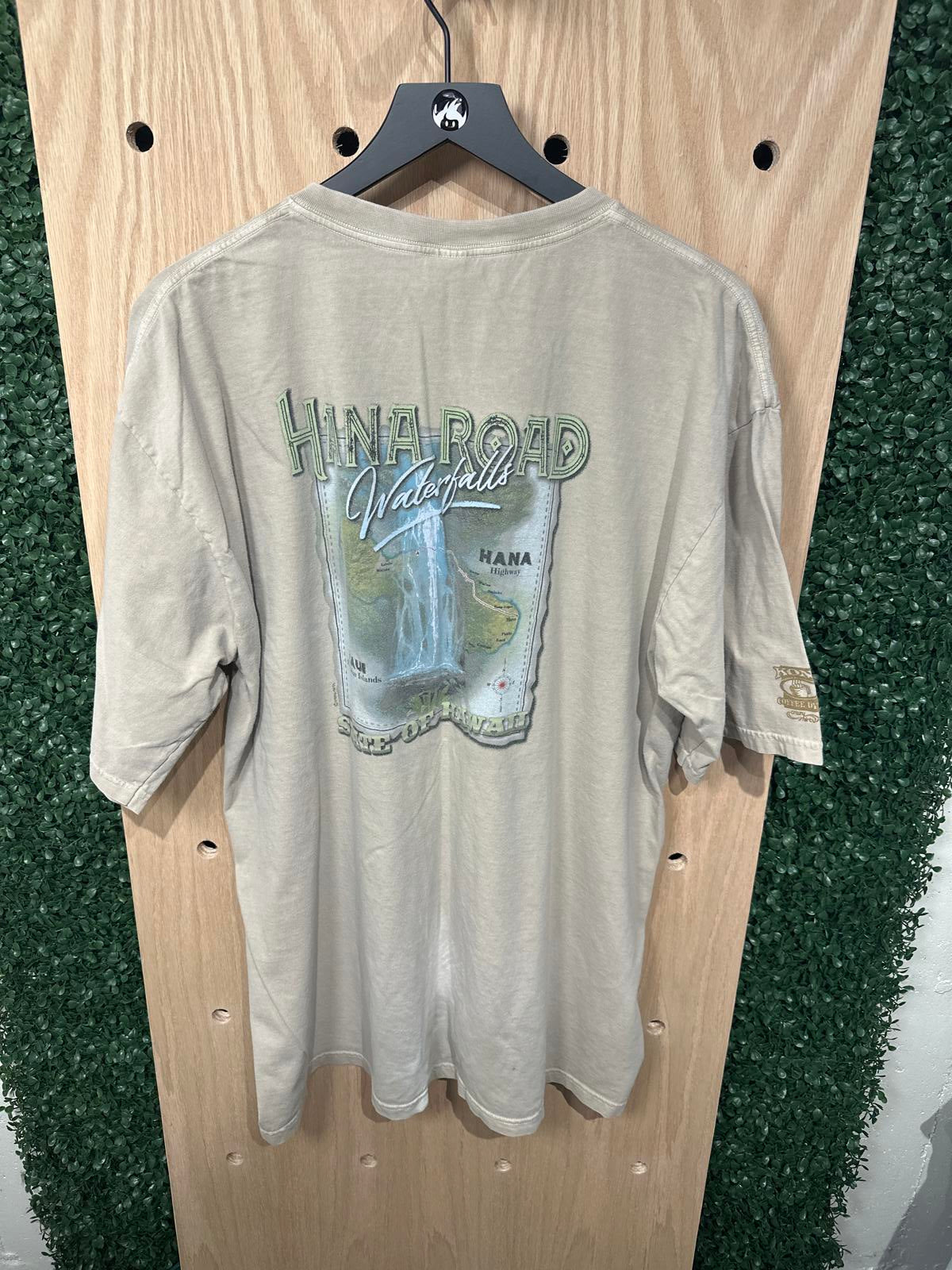 Crazy Shirts Hawaii Road Waterfalls Embroidered T-Shirt