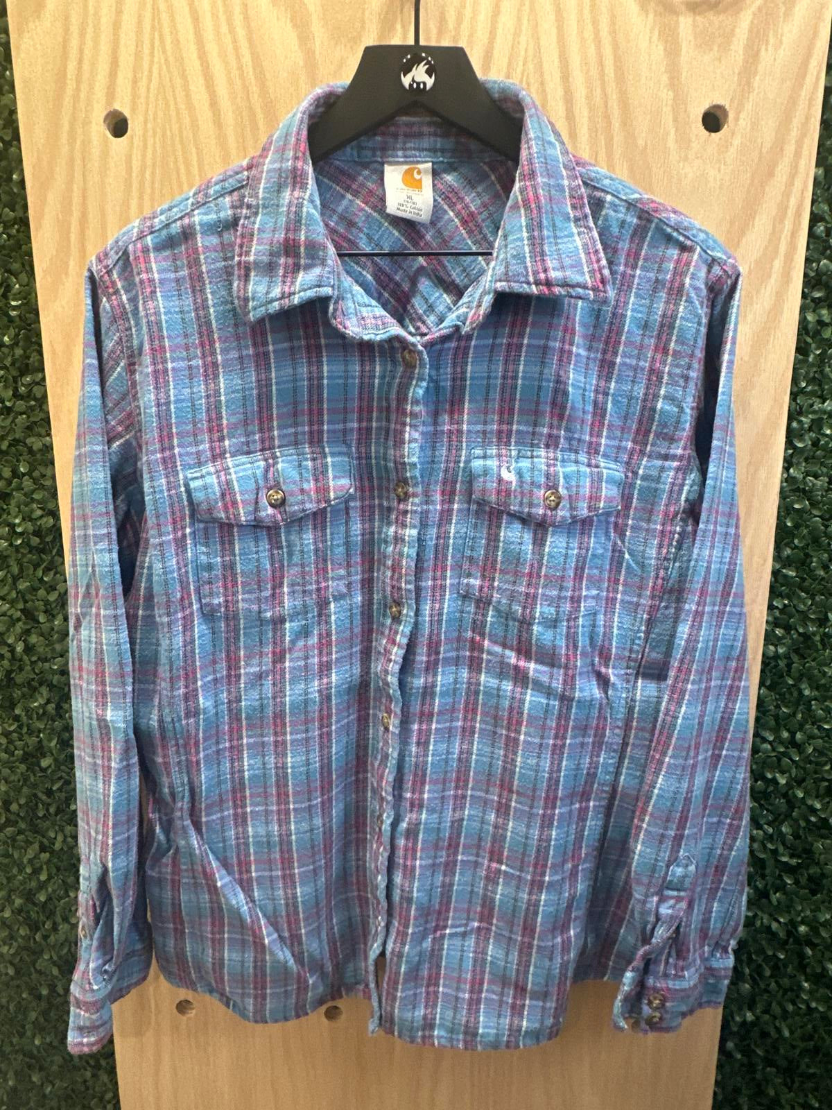 Carhartt Woman's Plaid Button-Up Shirt XL