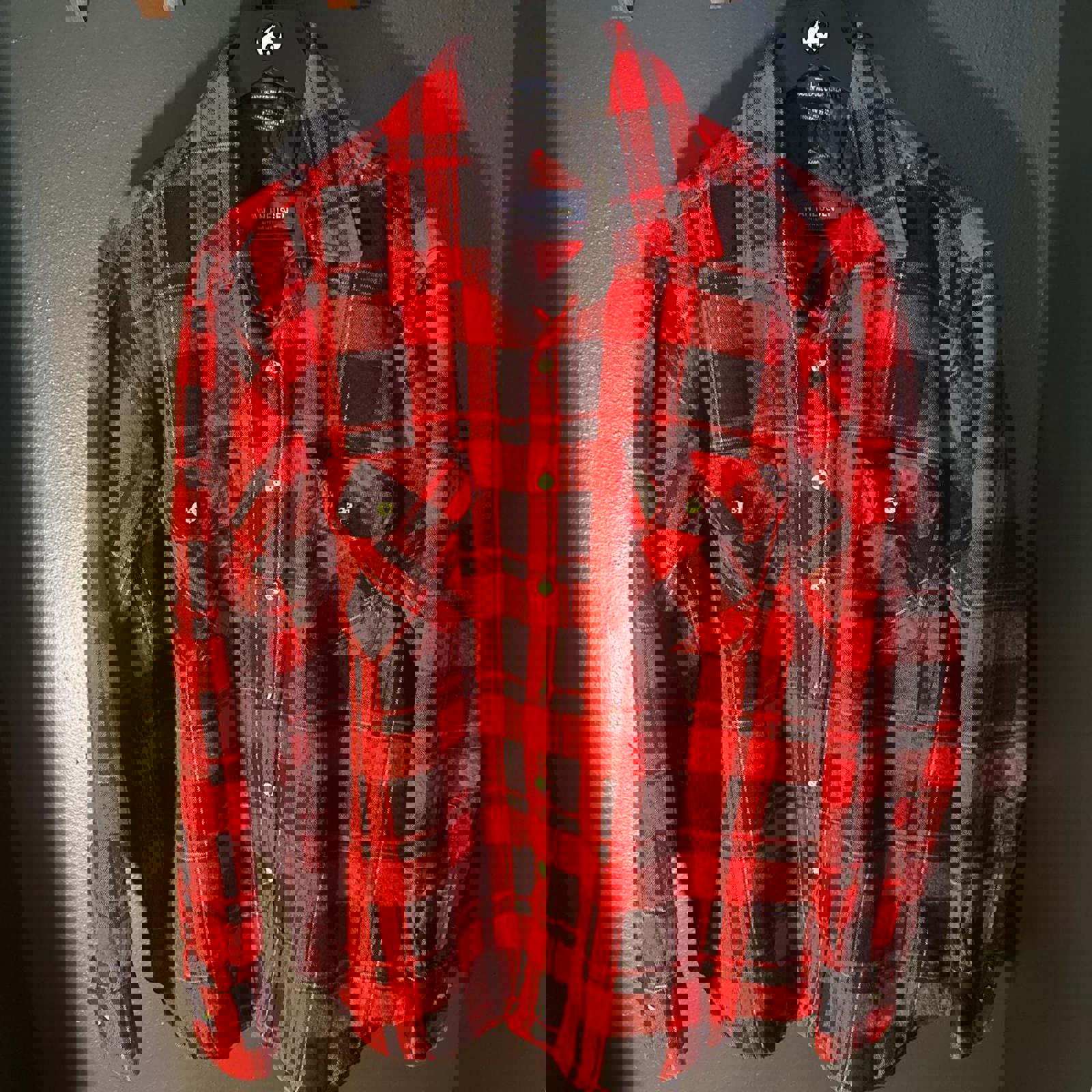 Van Heusen Winter Weights Plaid Button Down.